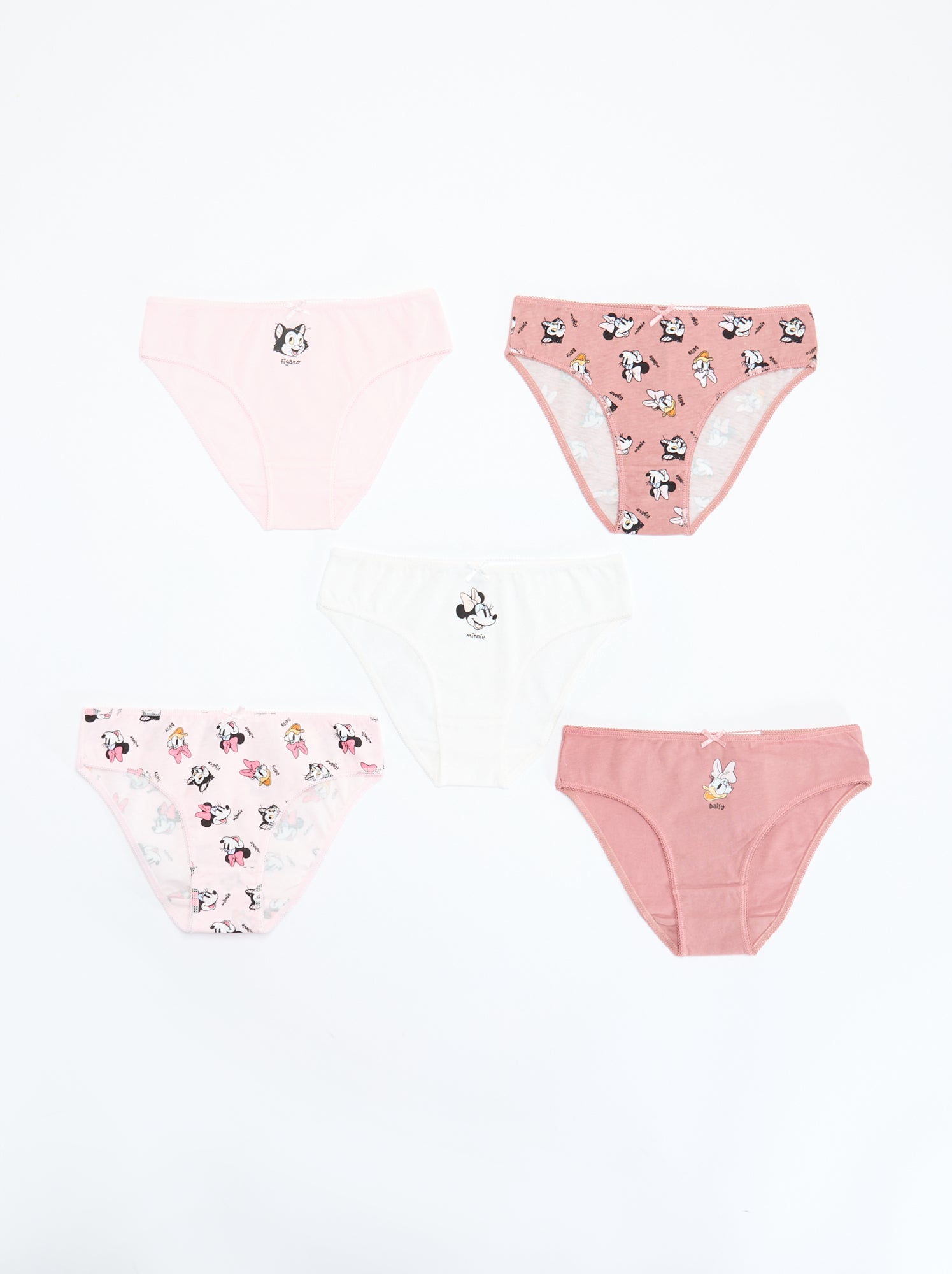 Lot de 5 culottes 'Disney' - Rose