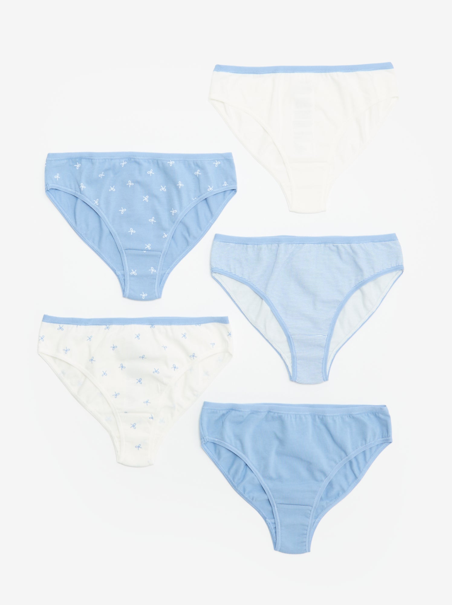 Lot de 5 culottes imprimées - Bleu