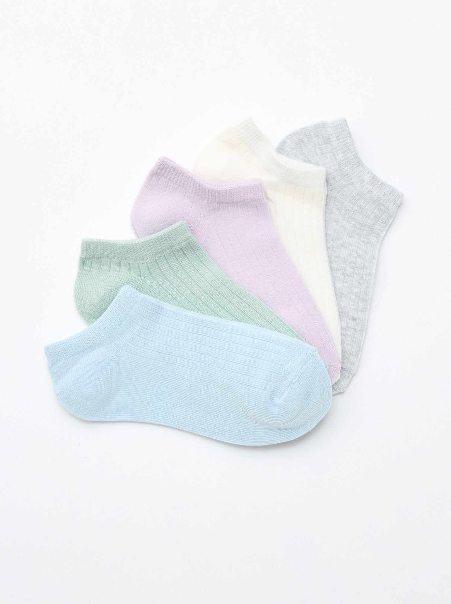 Lot de 5 paires de chaussette en coton - Violet