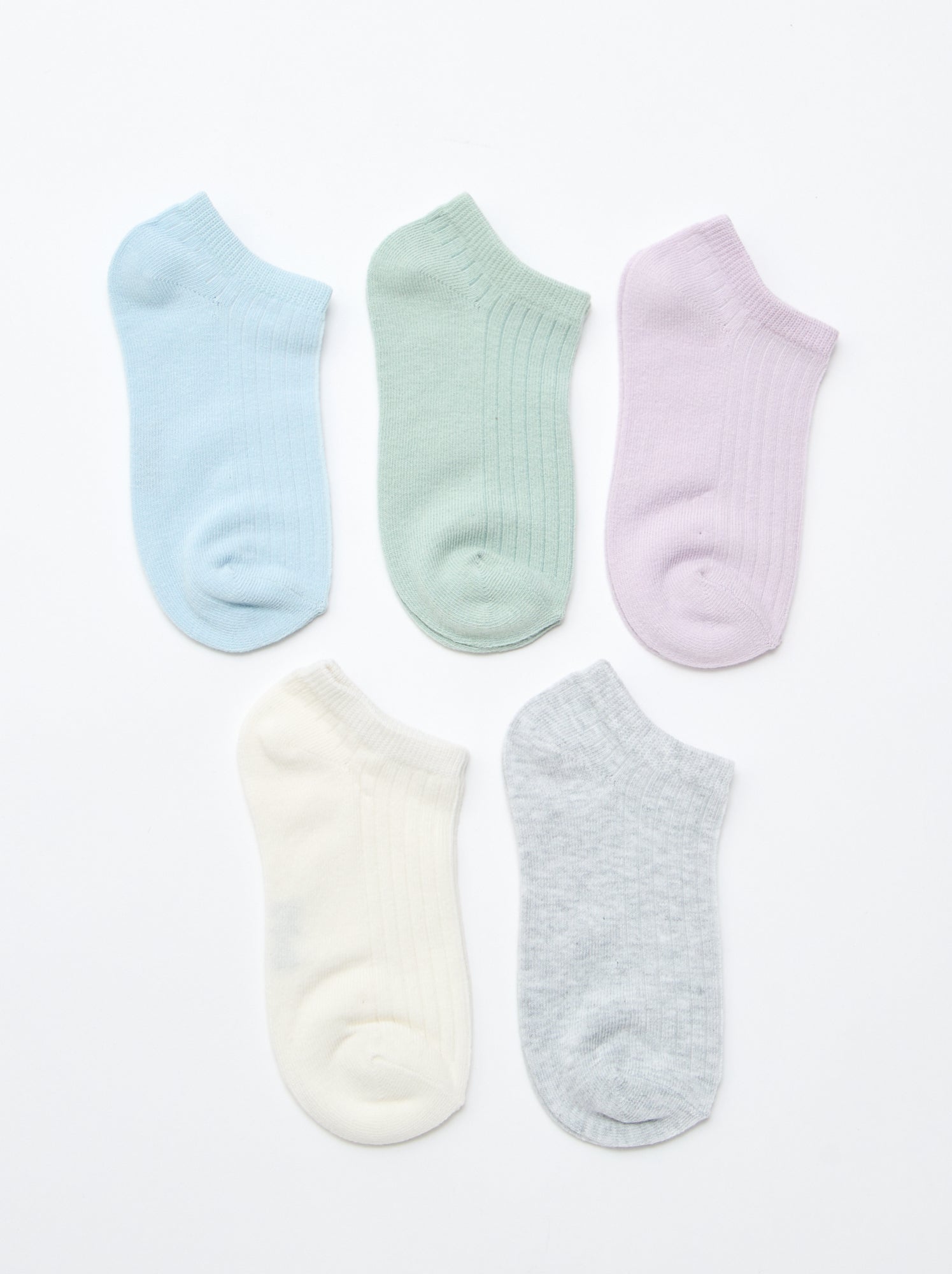 Lot de 5 paires de chaussette en coton - Violet