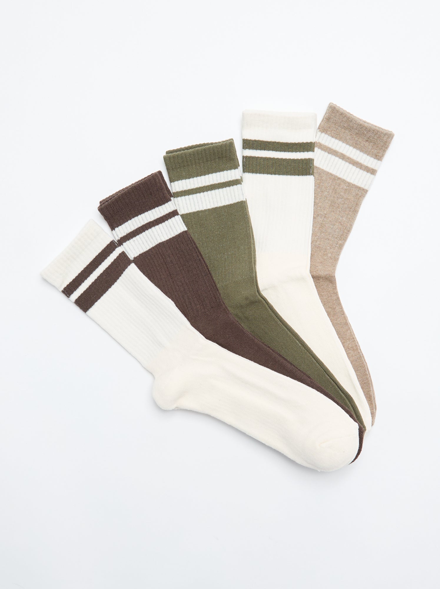 Lot de 5 paires de chaussettes - Beige