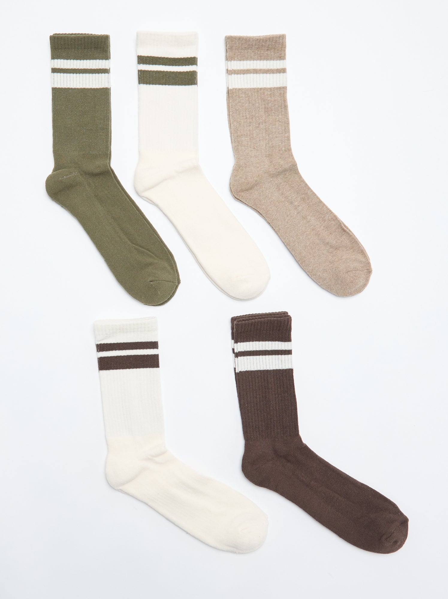 Lot de 5 paires de chaussettes - Beige