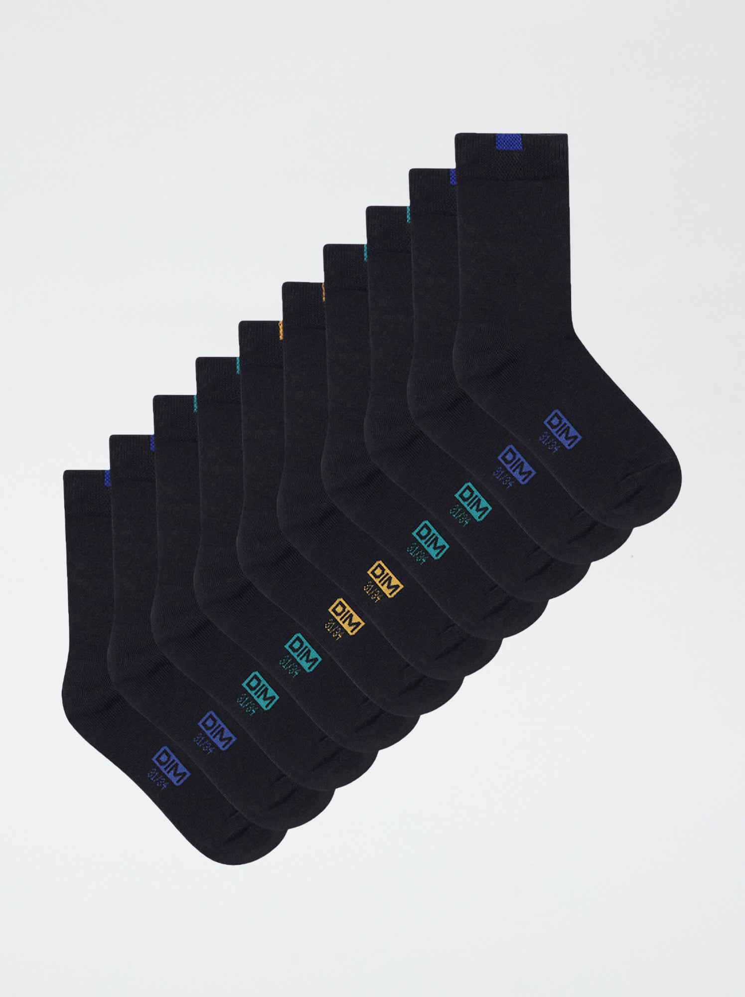 Lot de 5 paires de chaussettes 'Dim' - Bleu