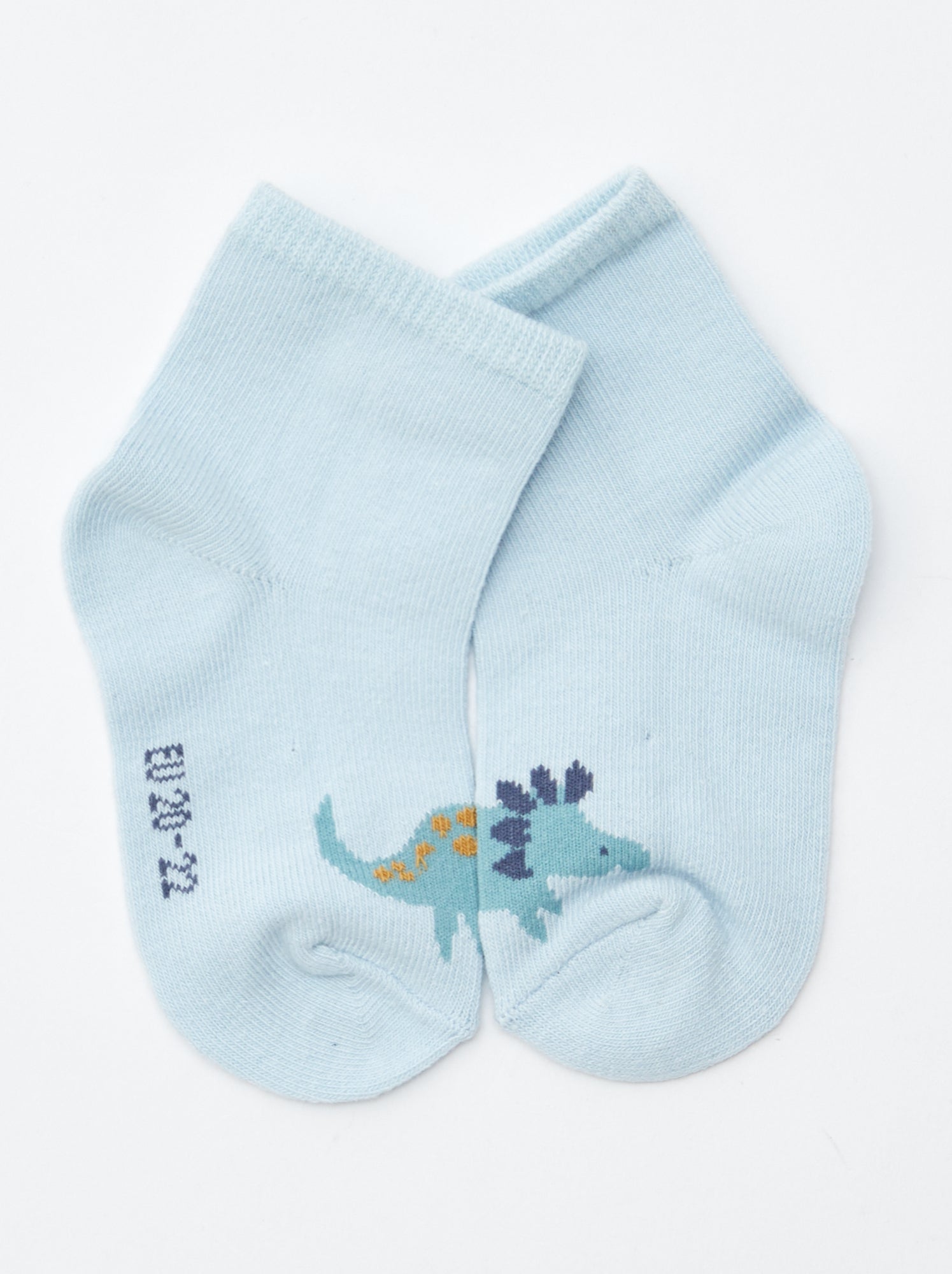 Lot de 5 paires de chaussettes en maille stretch - Bleu/jaune