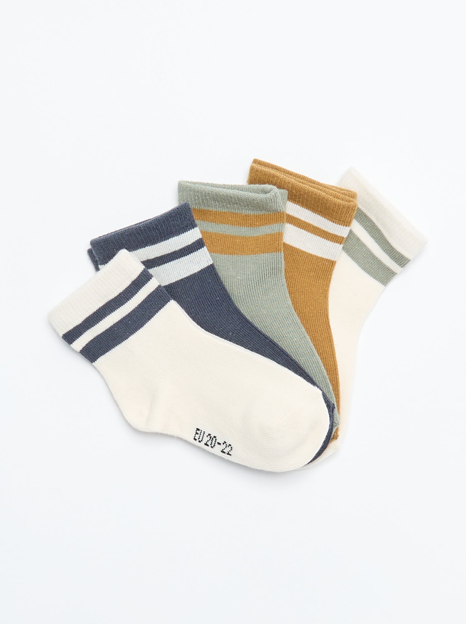 Lot de 5 paires de chaussettes en maille stretch - Vert