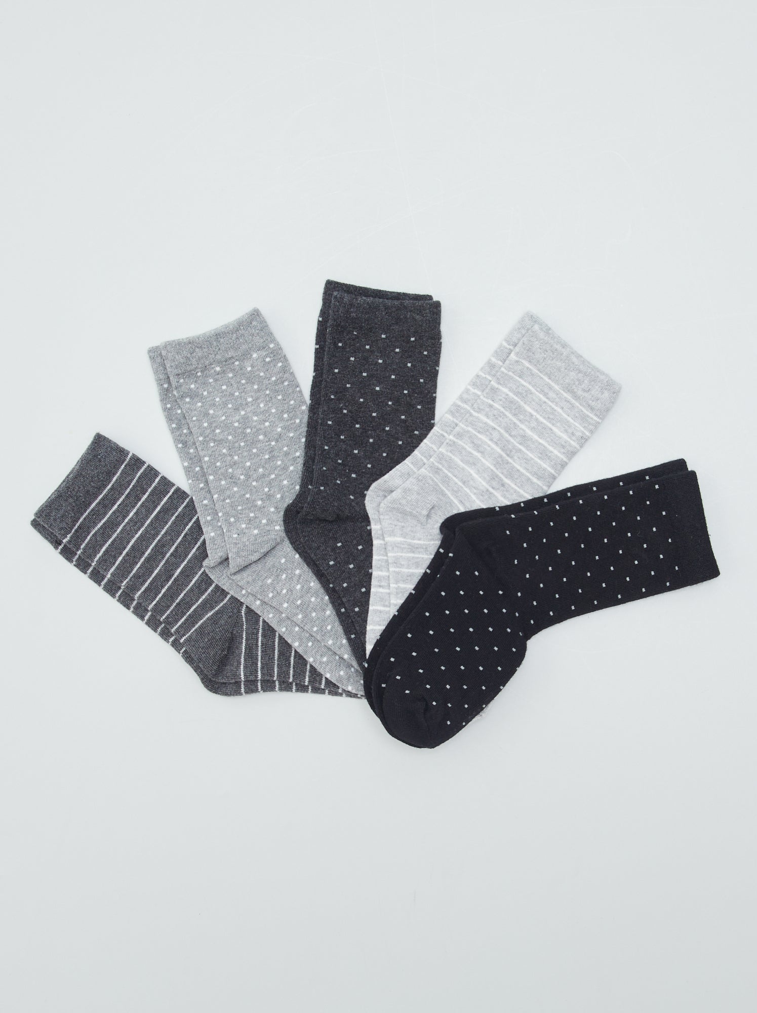 Lot de 5 paires de chaussettes - Gris