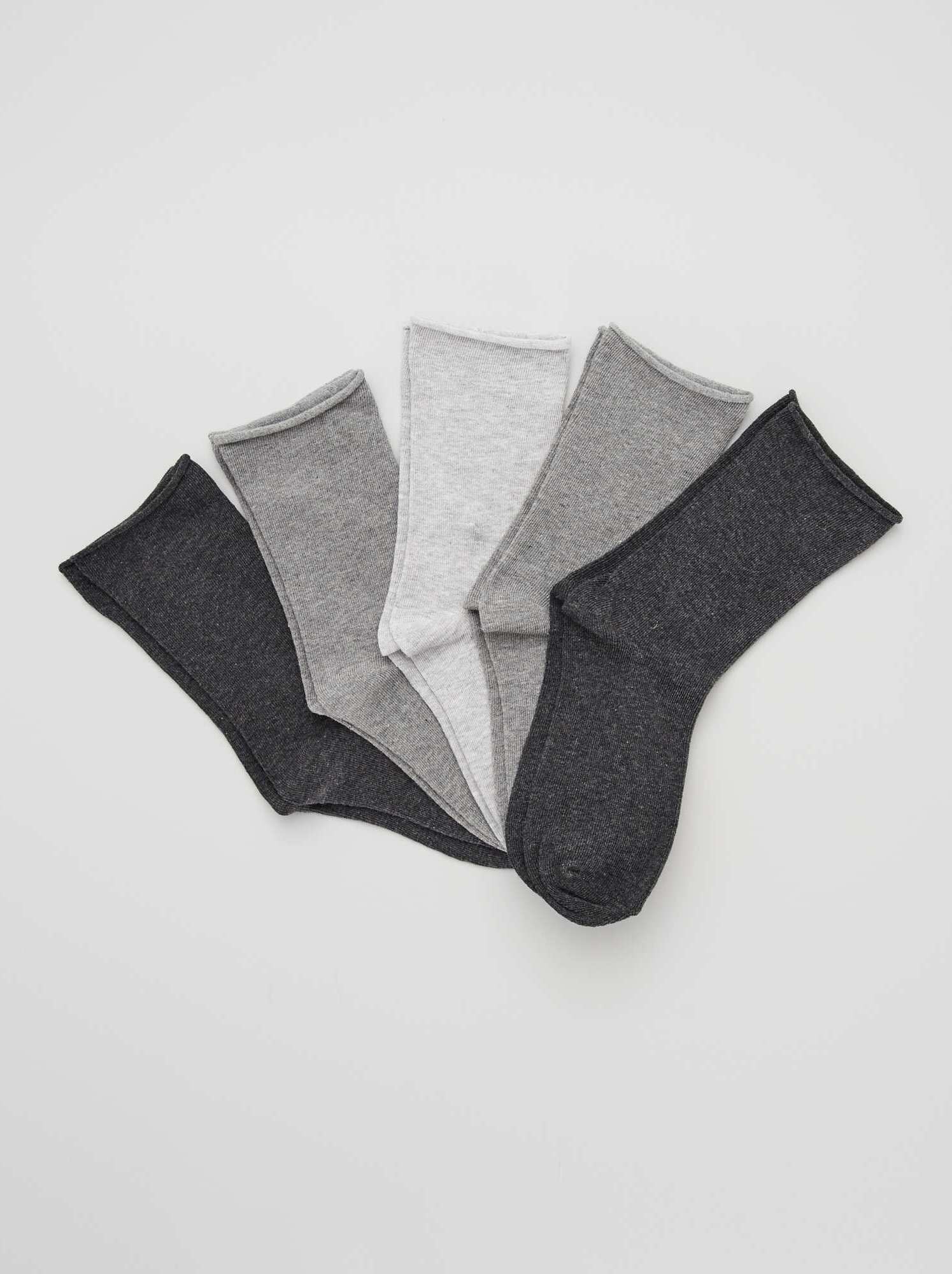 Lot de 5 paires de chaussettes - Gris
