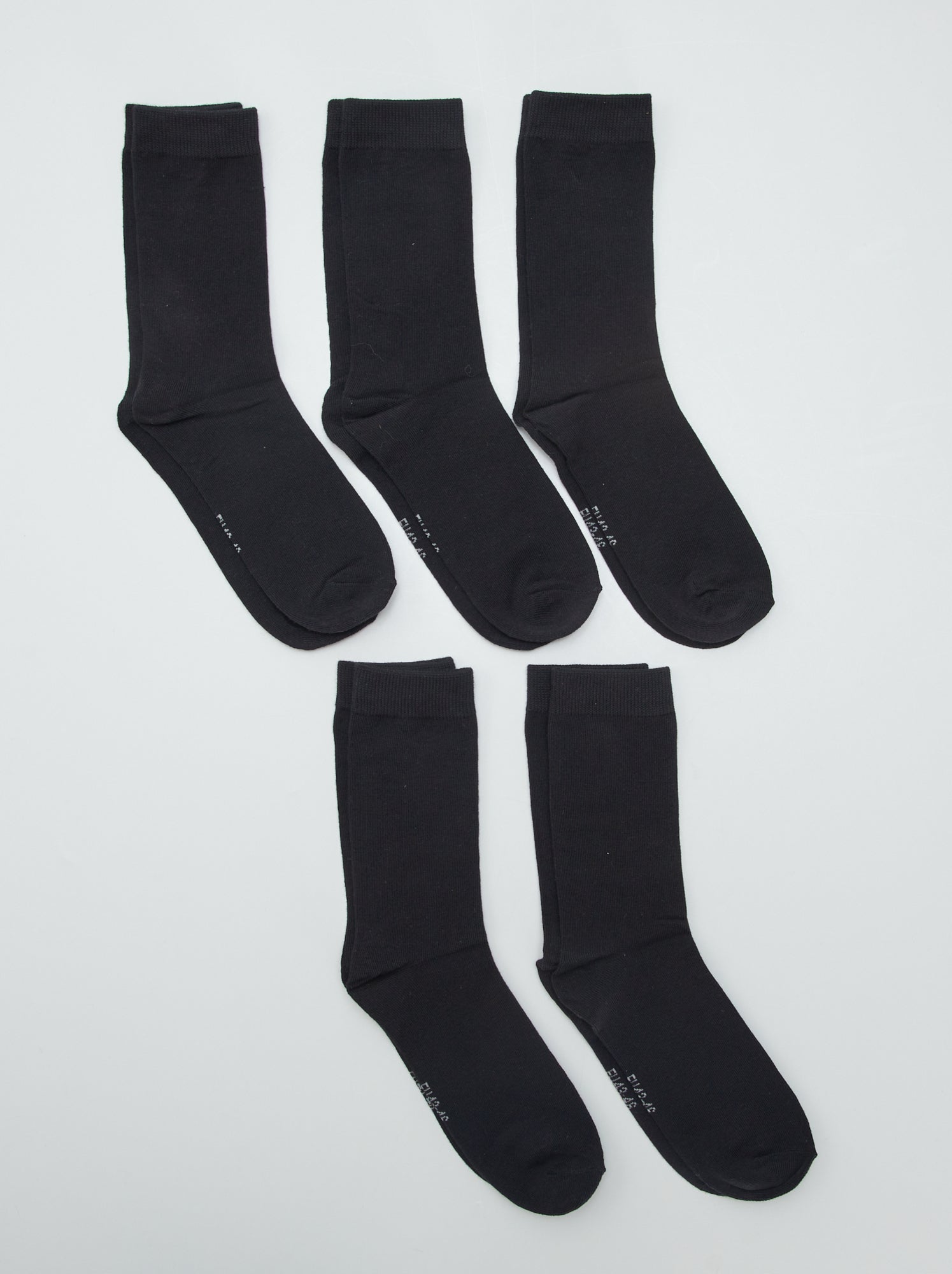Lot de 5 paires de chaussettes - Noir