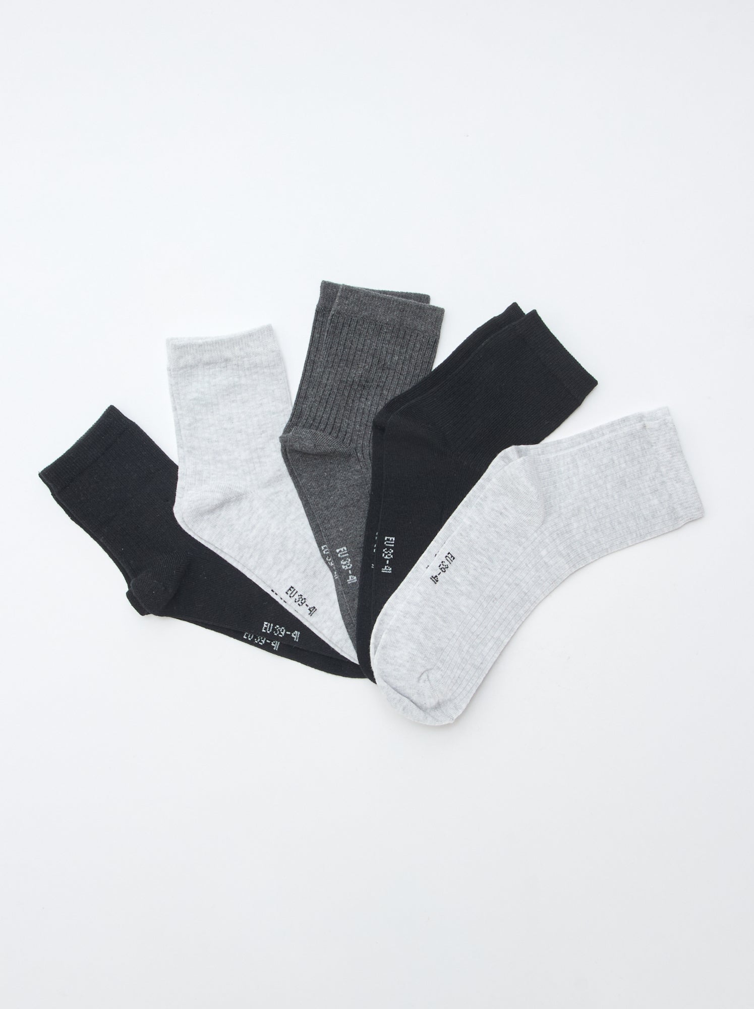 Lot de 5 paires de chaussettes - Noir