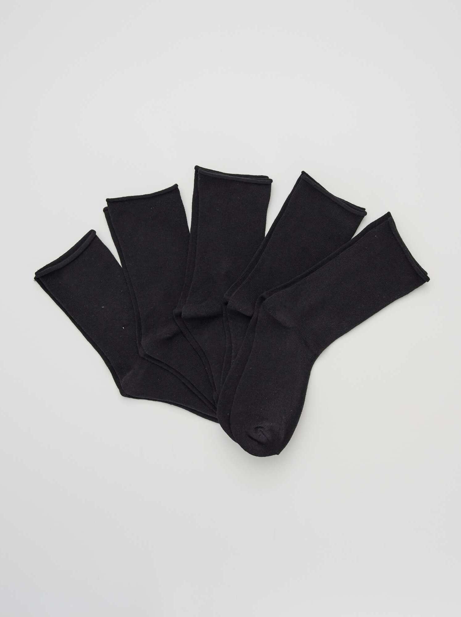 Lot de 5 paires de chaussettes - Noir