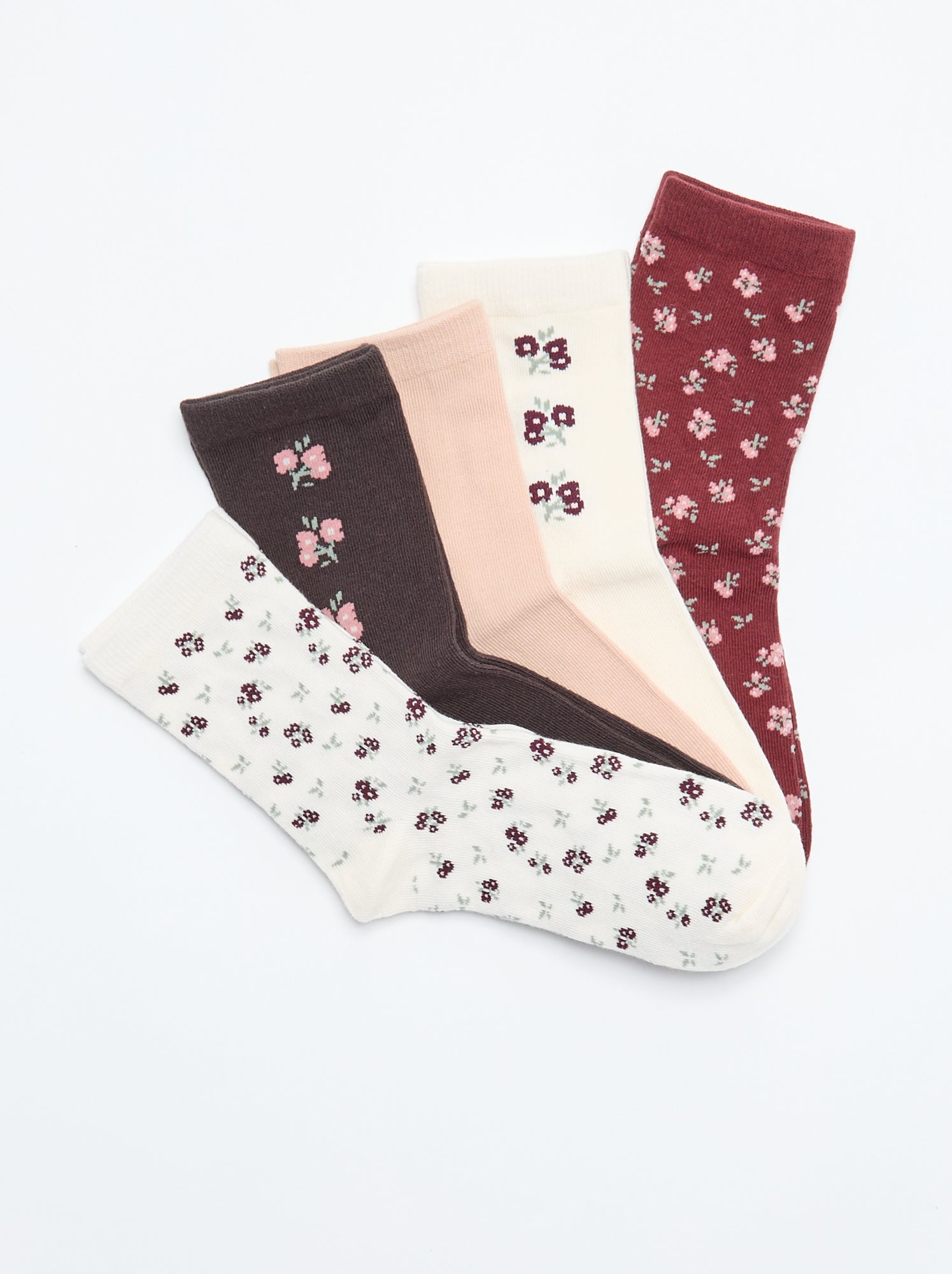 Lot de 5 paires de chaussettes - Rose