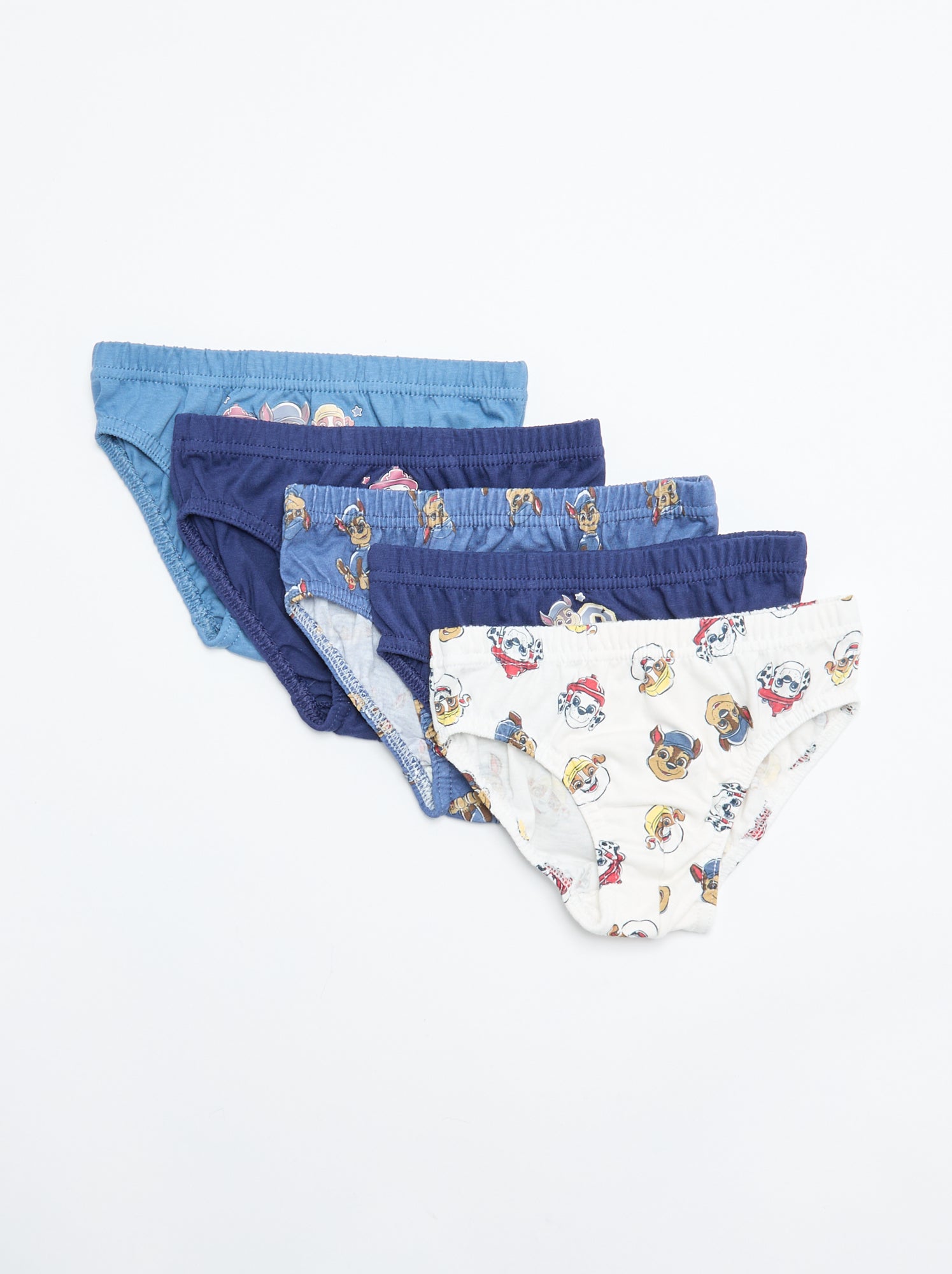 Lot de 5 slips 'Pat' Patrouille' - Gris