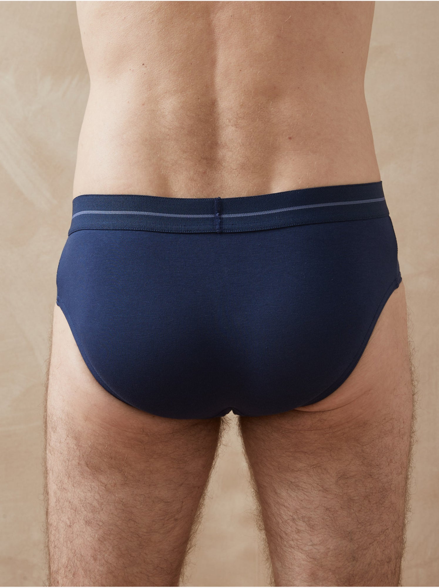 Lot de 6 slips fermés taille haute - DAXON - Bleu