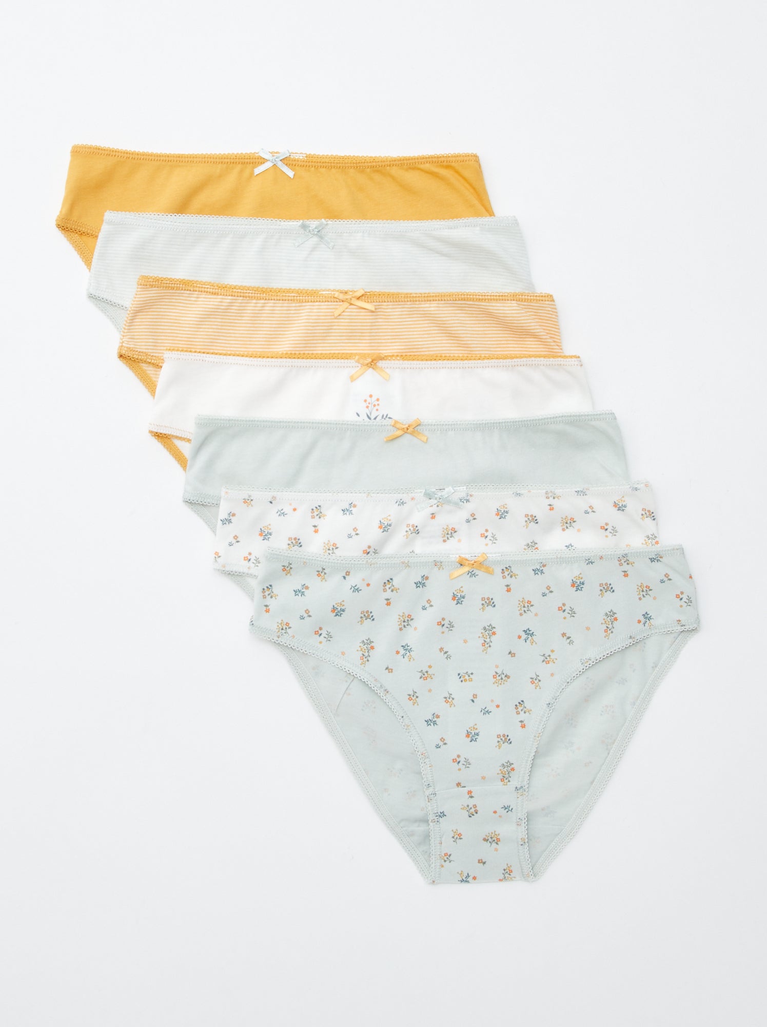 Lot de 7 culottes - Jaune
