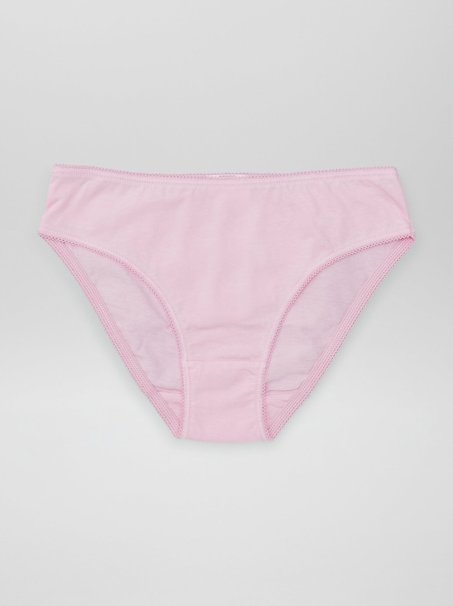 Lot de 7 culottes unies - Rose/violet/orange/vert/blanc