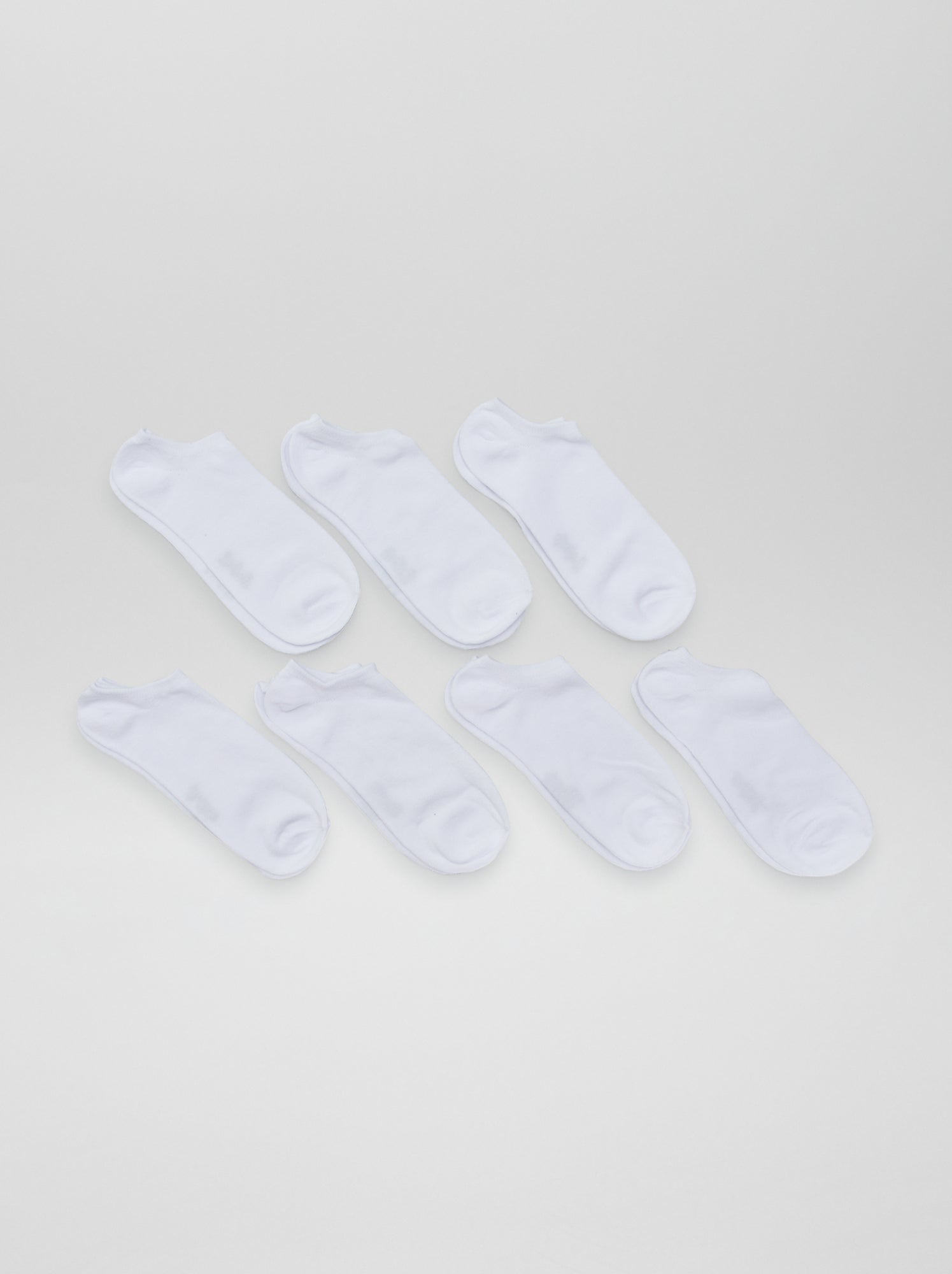 Lot de 7 paires de chaussettes invisibles - Blanc