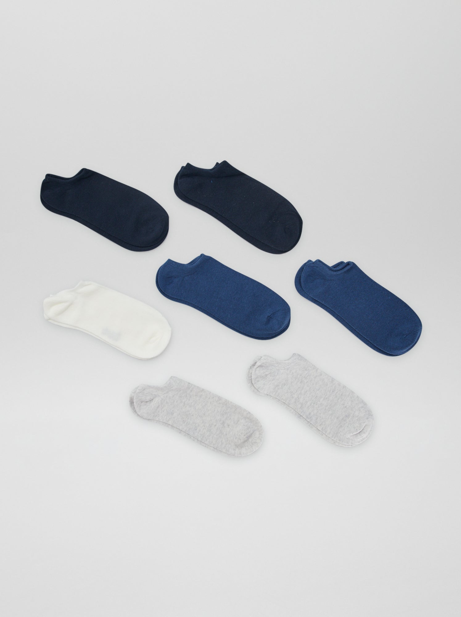 Lot de 7 paires de chaussettes invisibles - Bleu