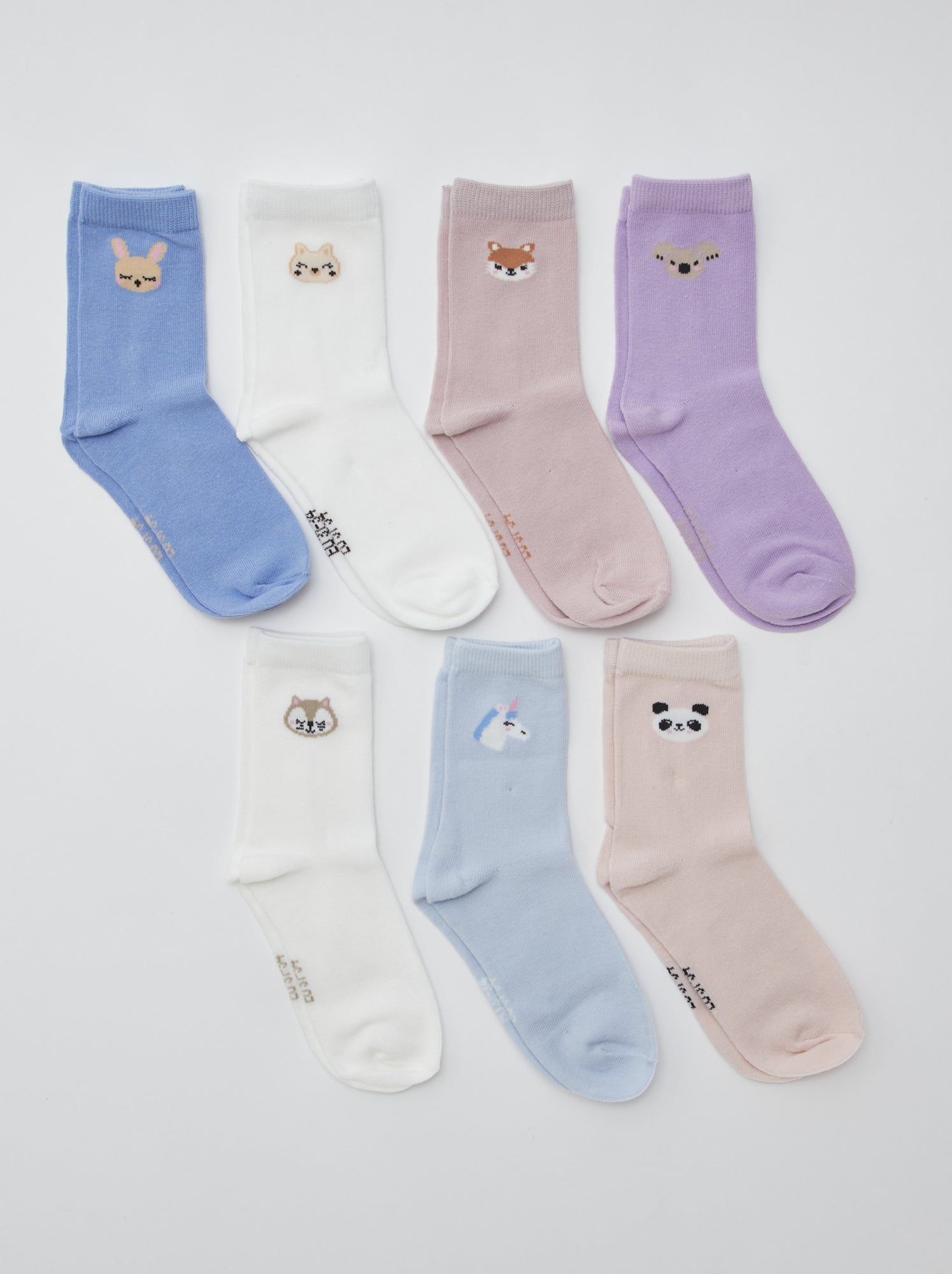Lot de 7 paires de chaussettes mi-hauteur - Bleu
