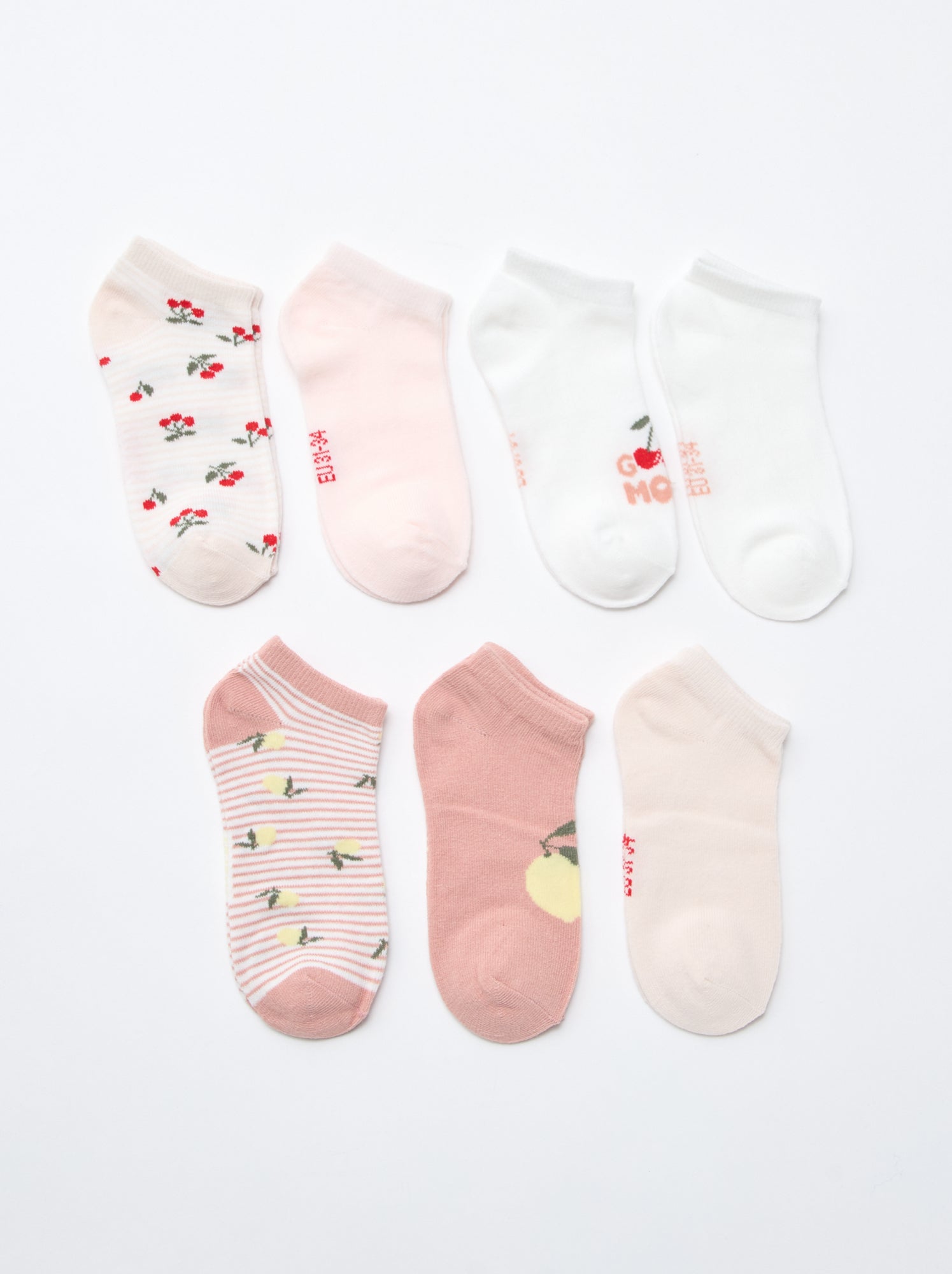 Lot de 7 paires de socquettes invisibles - Bleu (EVS29_2)