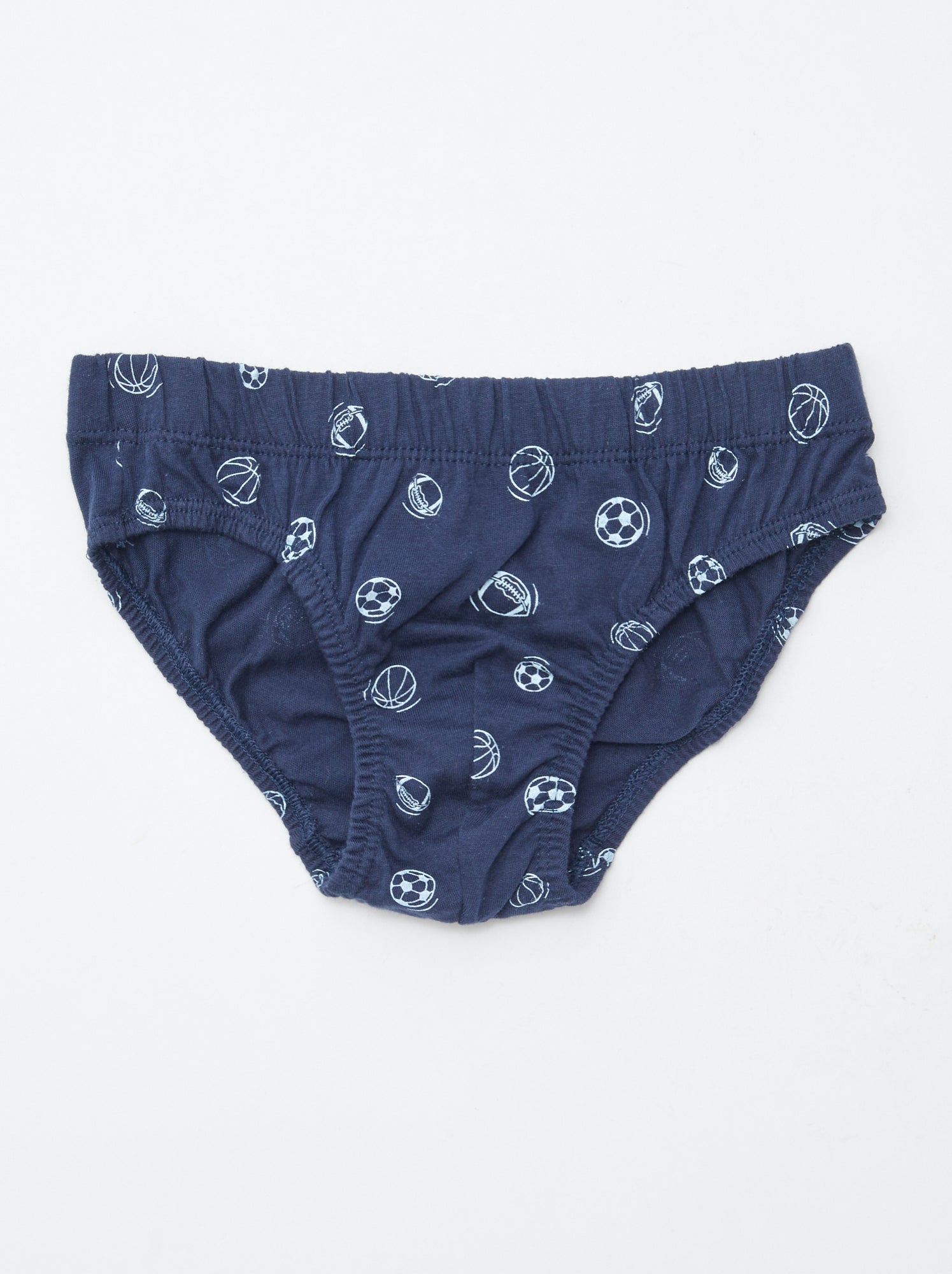Lot de 7 slips à imprimés - Bleu
