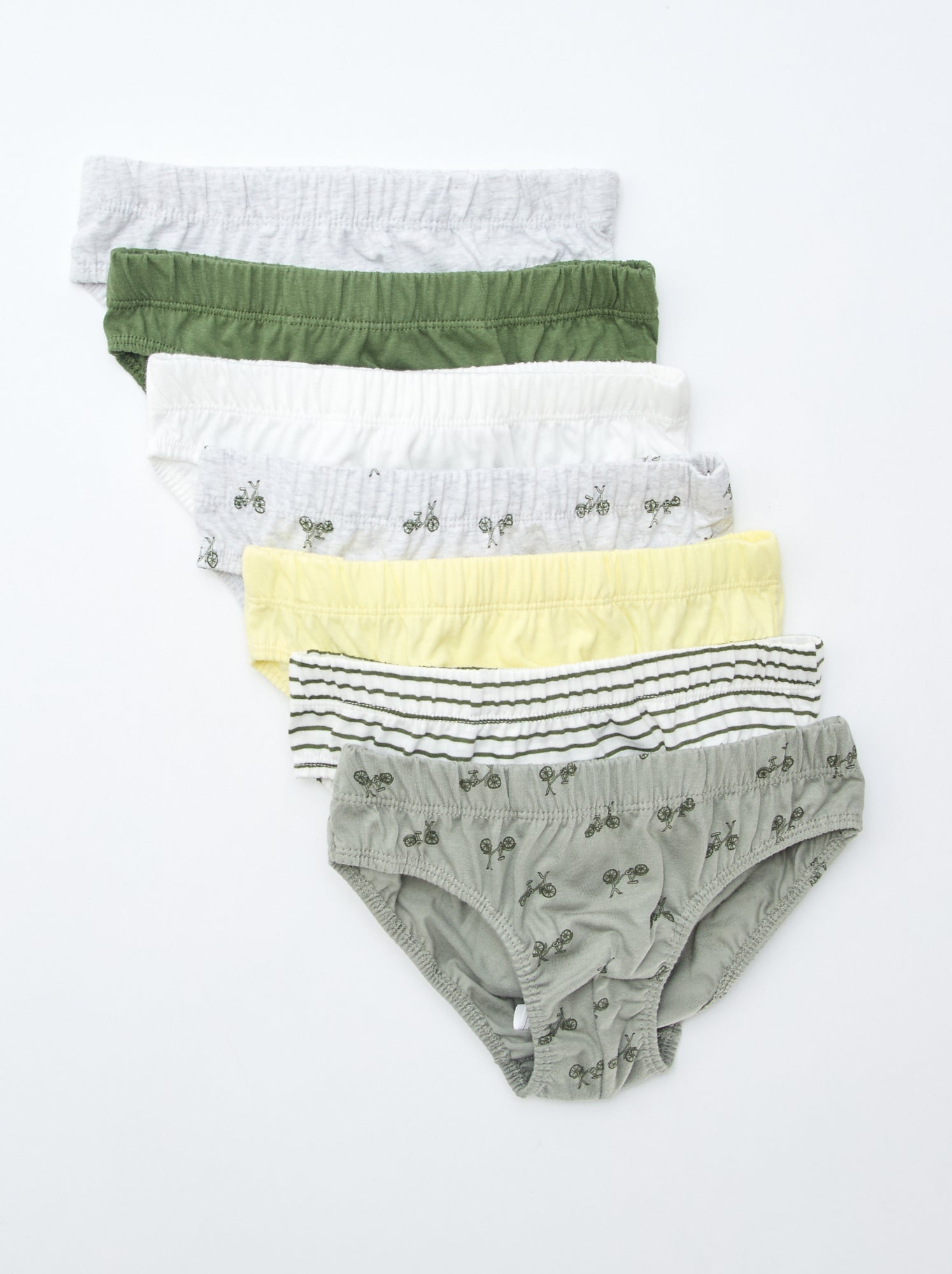 Lot de 7 slips à imprimés - Gris (DKL25_12)