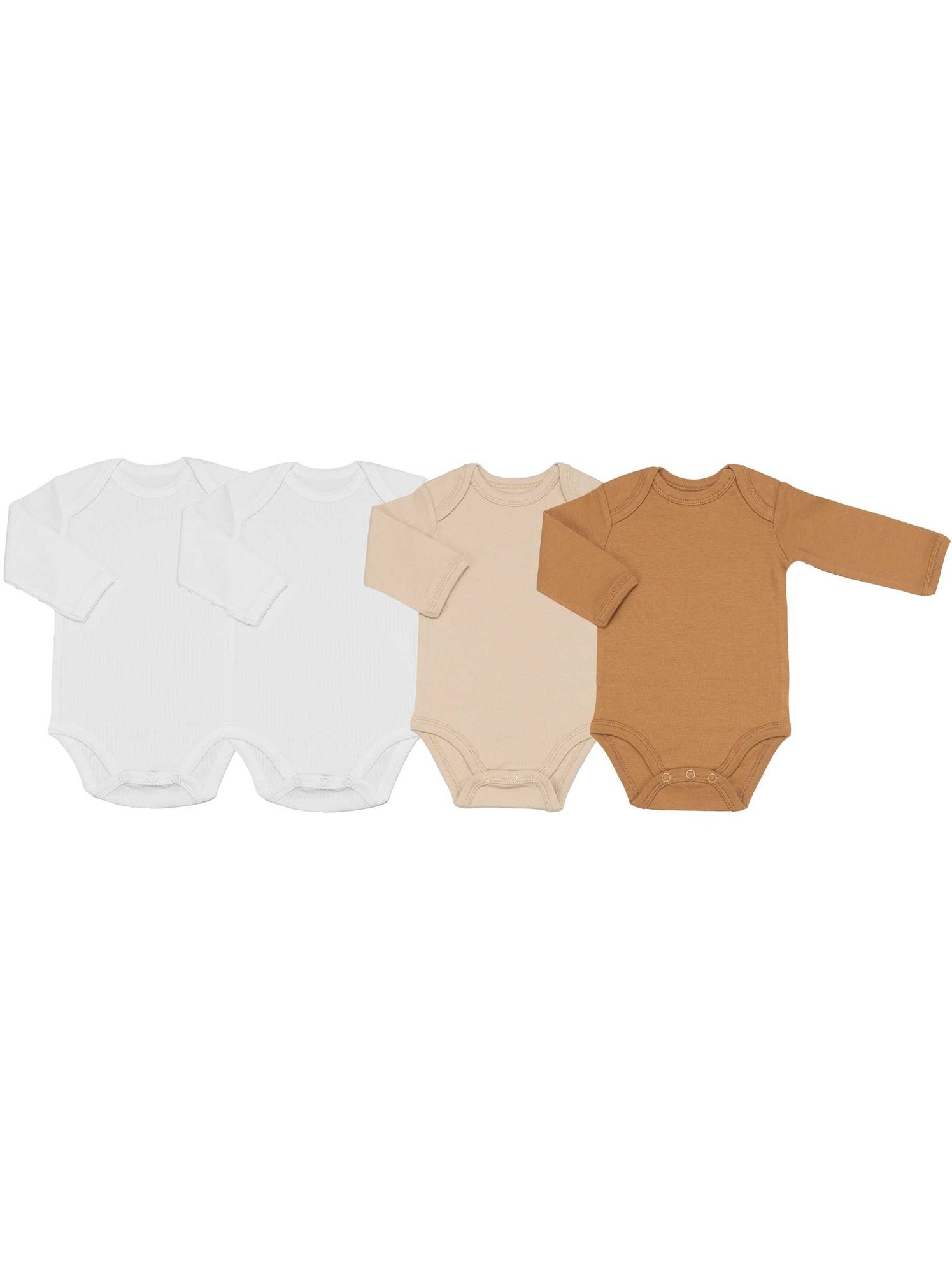 Lot de bodies pour bébé - Marron