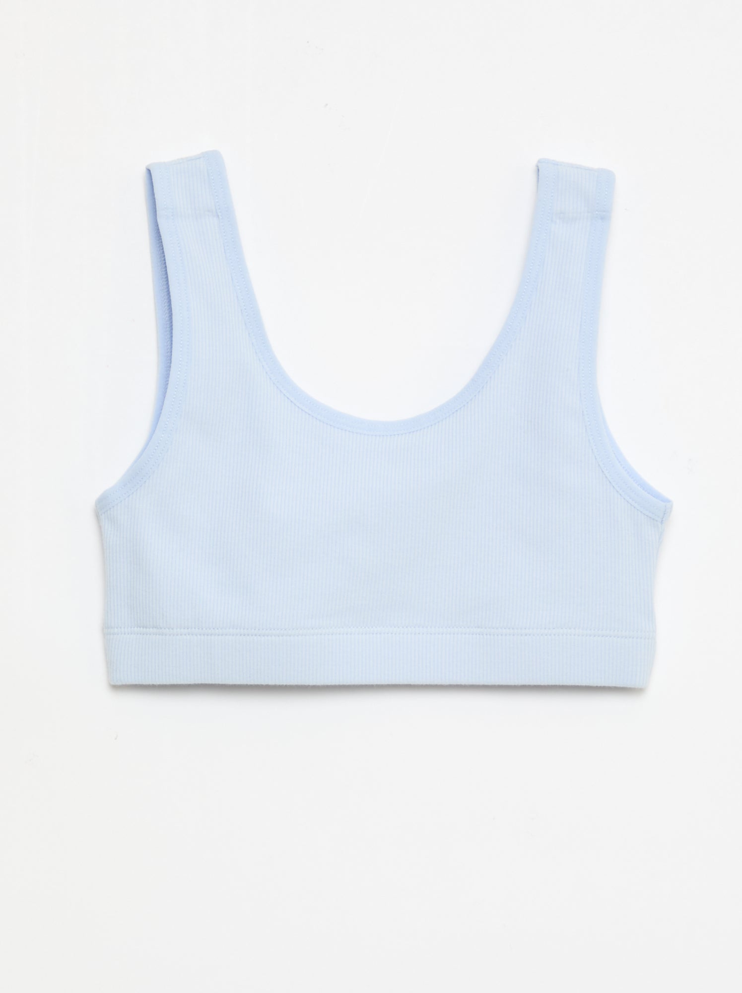 Lot de brassière en maille côtelée - Bleu