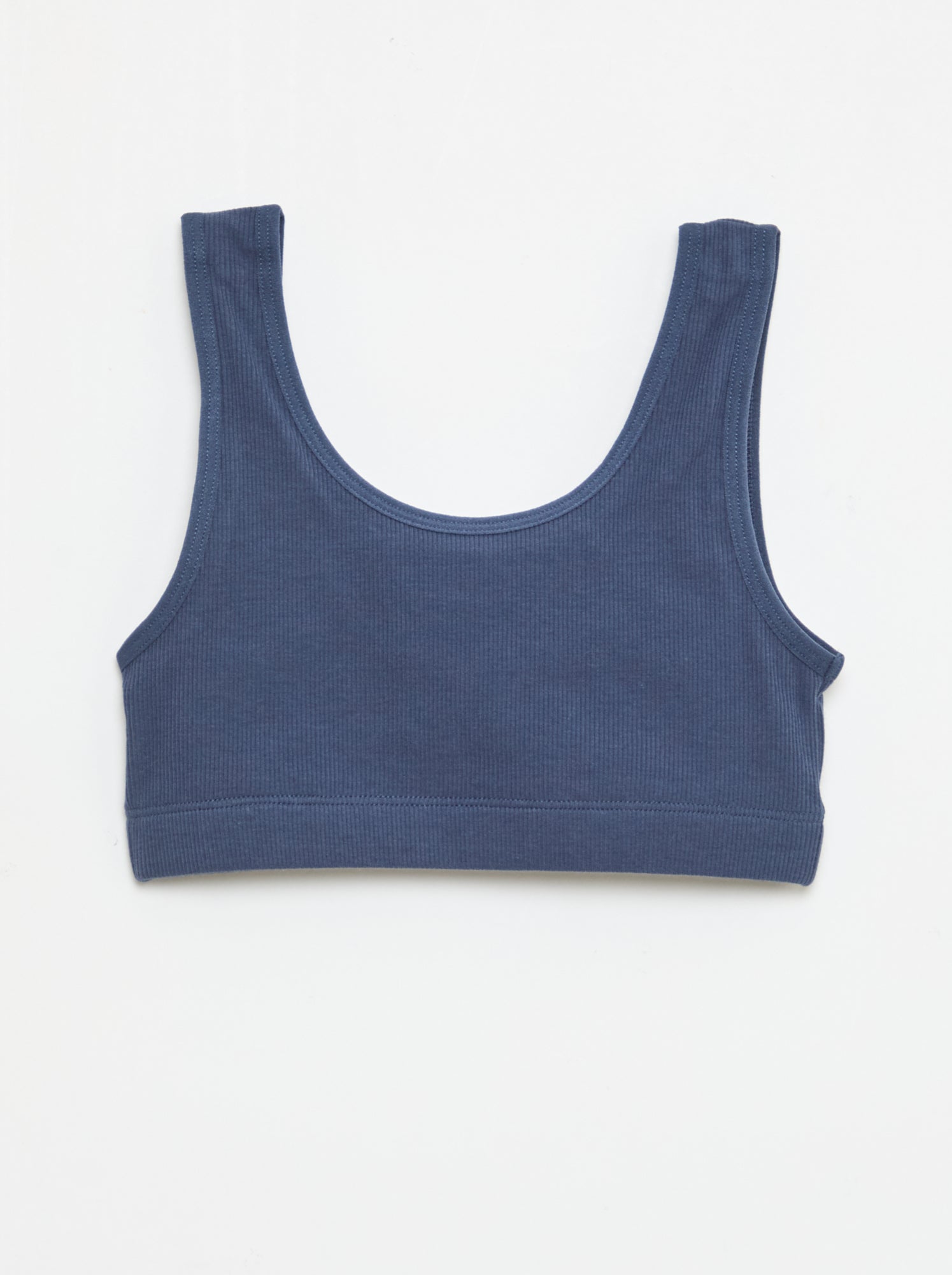 Lot de brassière en maille côtelée - Bleu