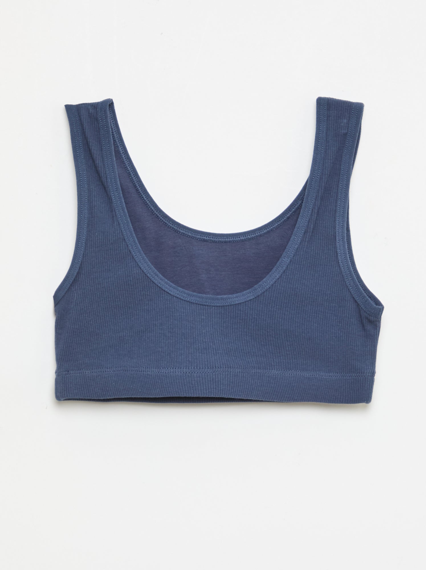 Lot de brassière en maille côtelée - Bleu