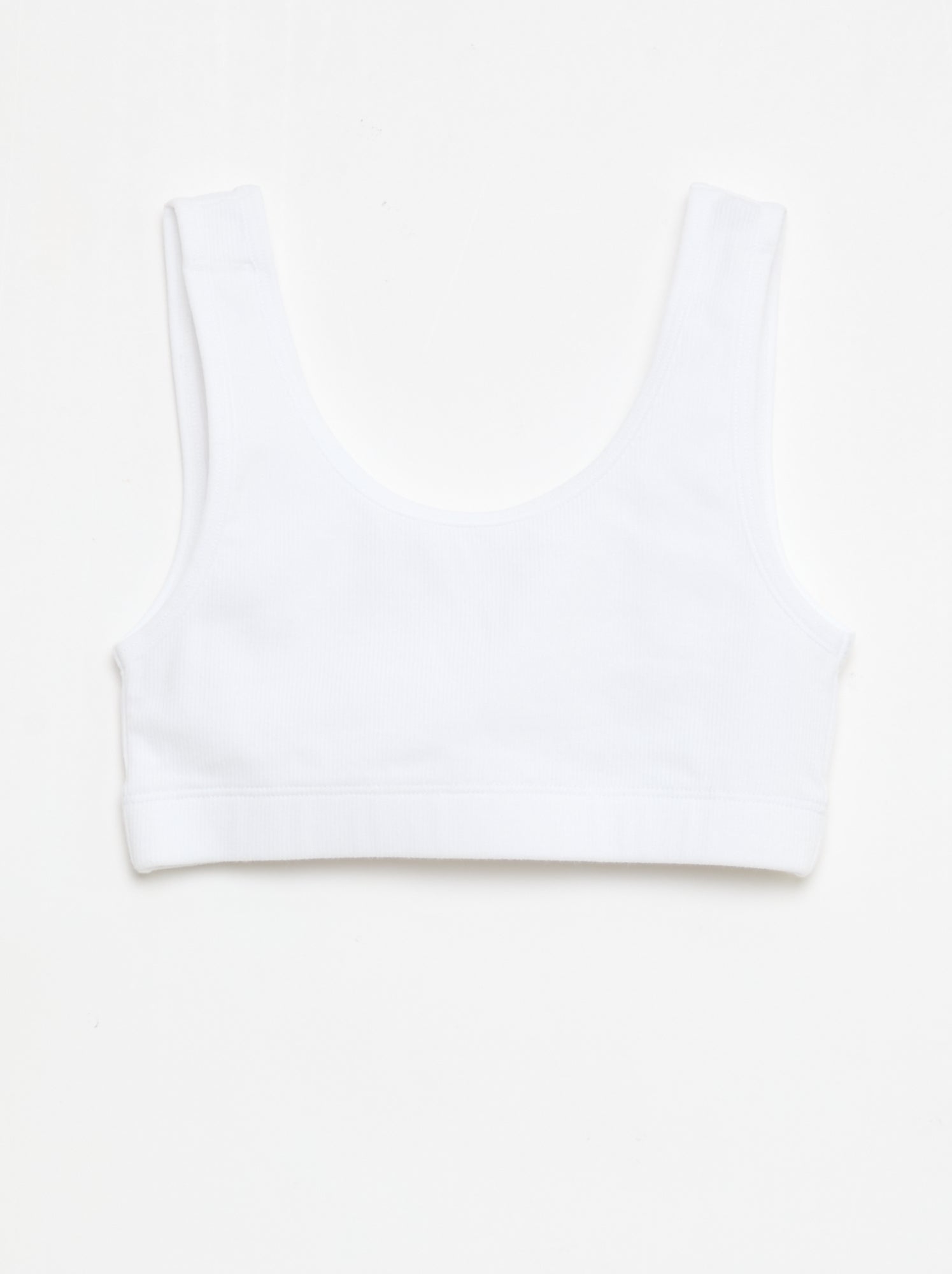 Lot de brassière en maille côtelée - Noir