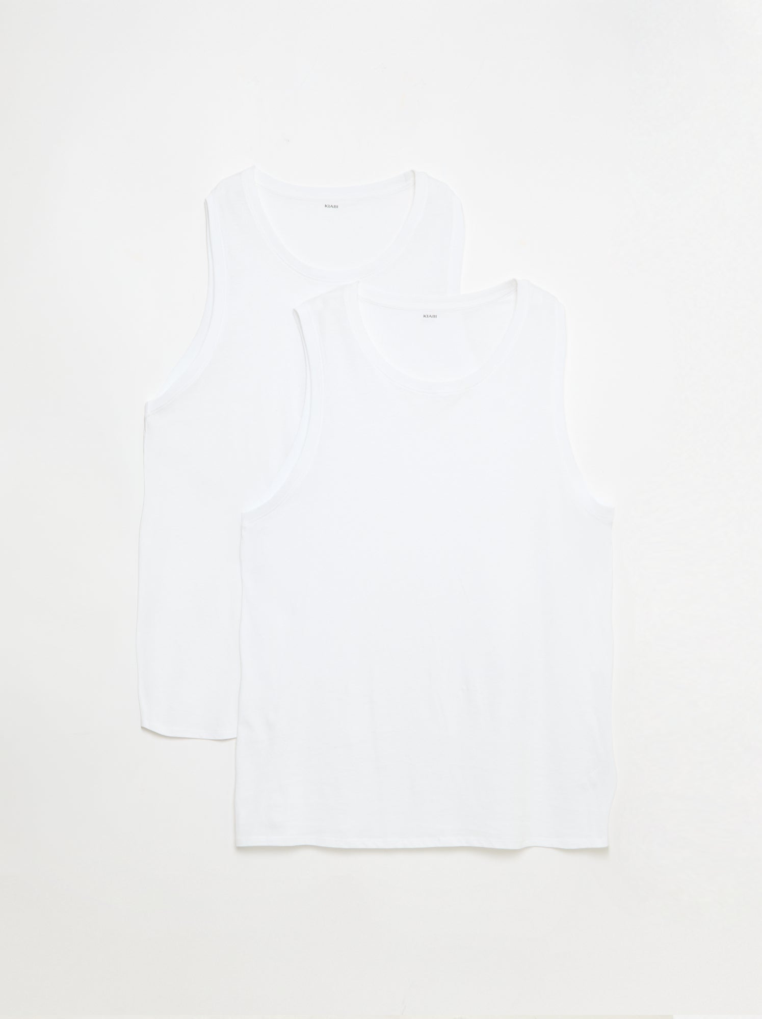 Lot de débardeur en maille jersey - 2 pièces - Blanc