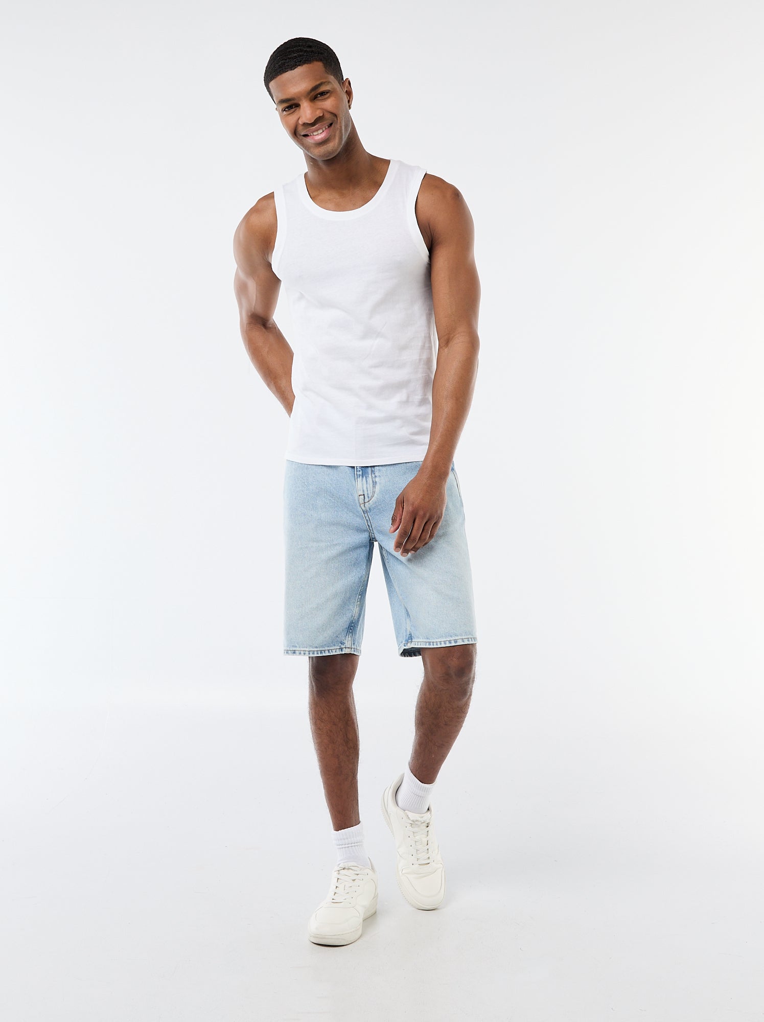 Lot de débardeur en maille jersey - 2 pièces - Blanc
