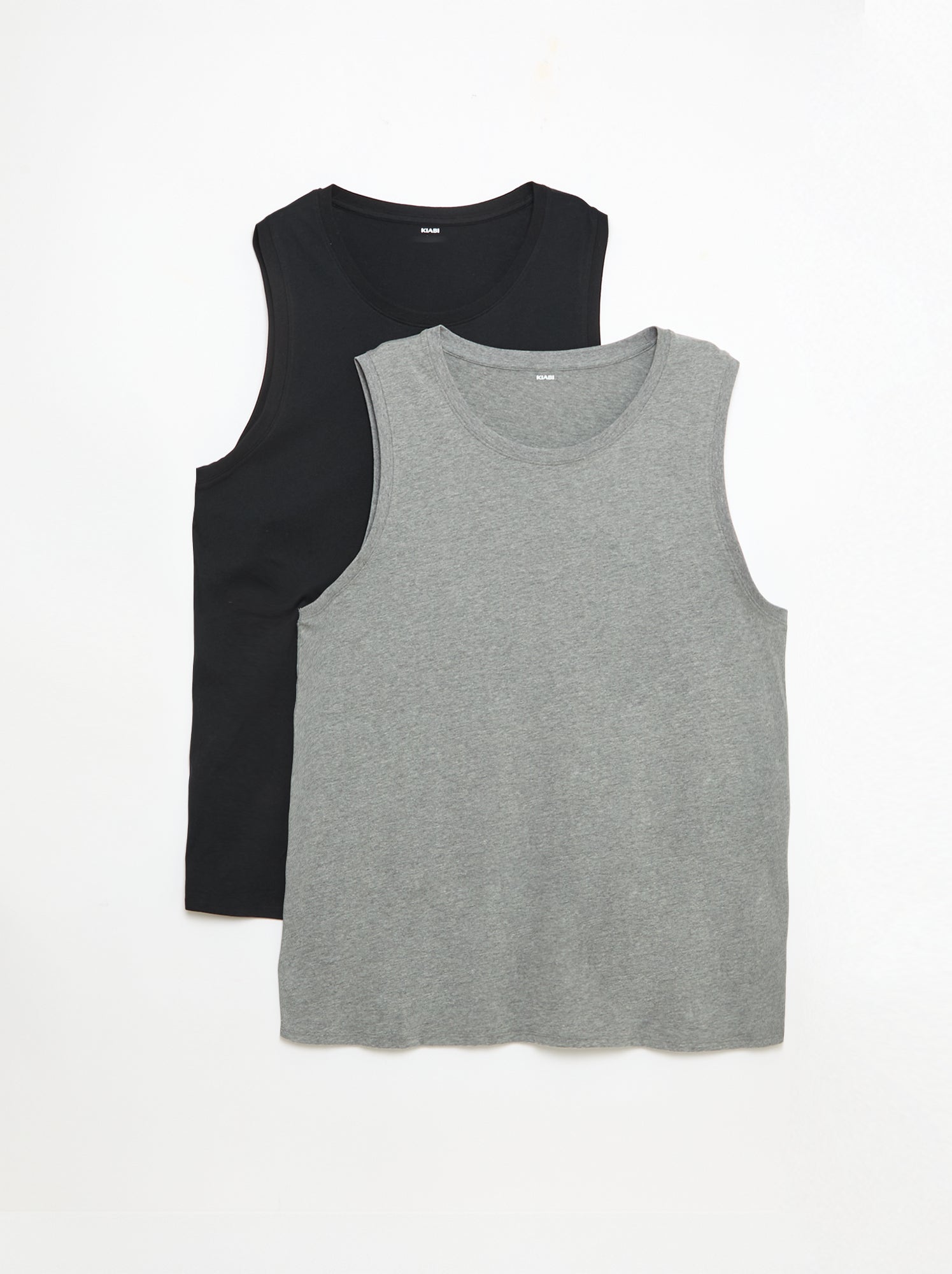 Lot de débardeur en maille jersey - 2 pièces - Gris