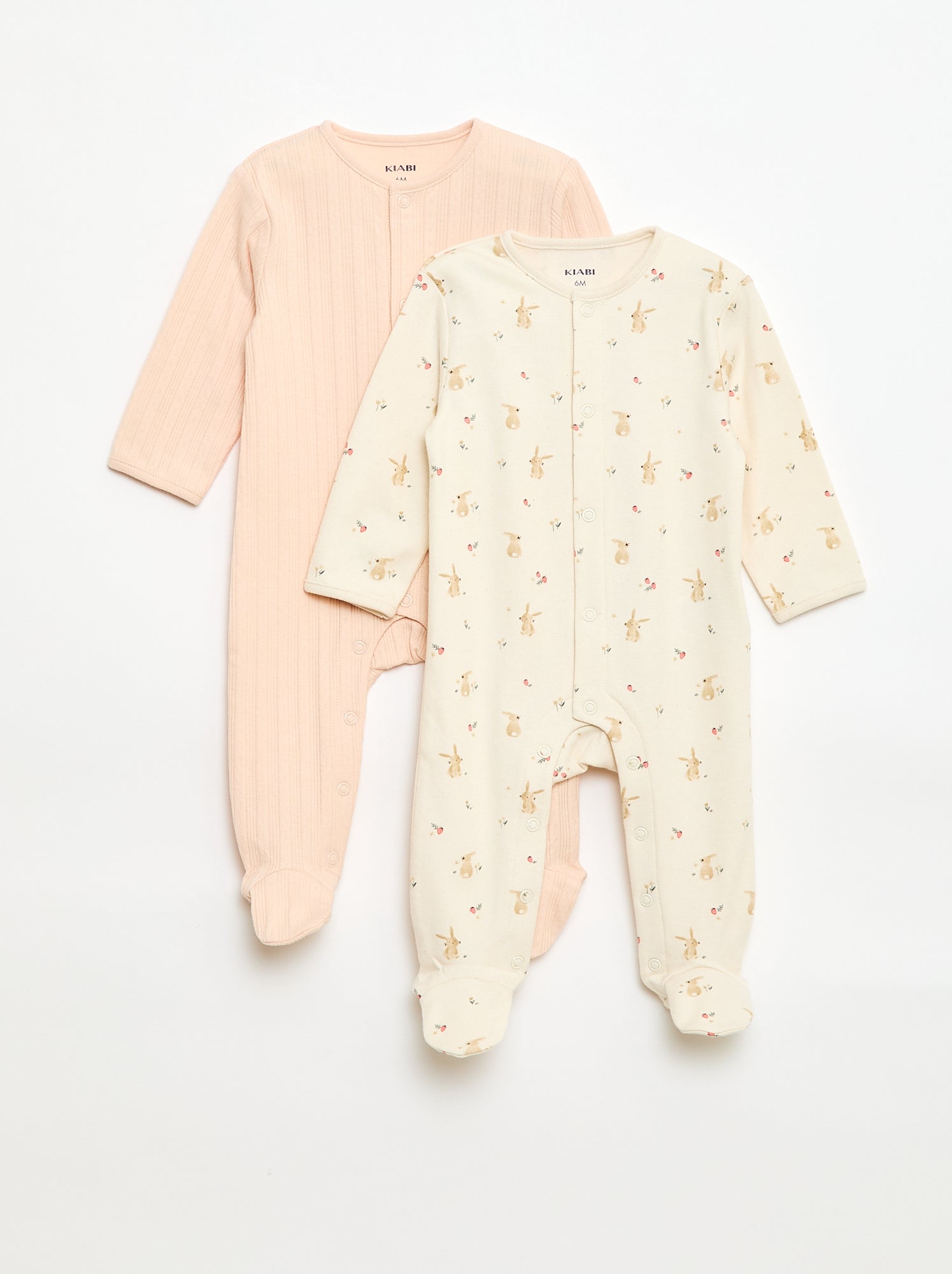 Lot de pyjamas dors biens avec pieds - Blanc (FDH89_3)
