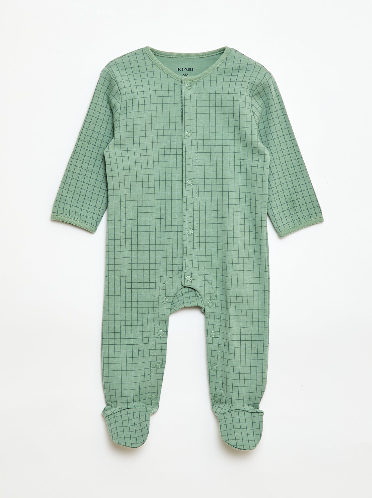 Lot de pyjamas dors biens avec pieds - Vert