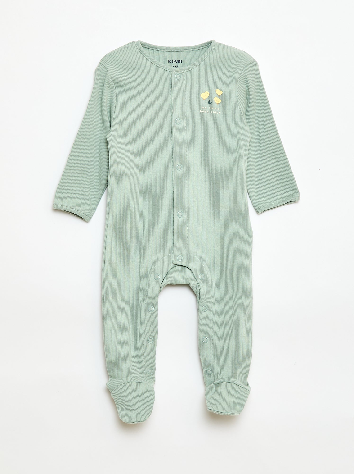 Lot de pyjamas dors biens avec pieds - Vert