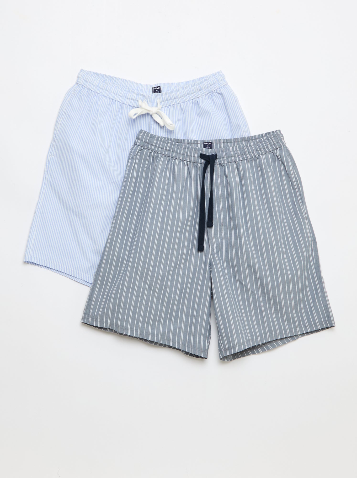 Lot de shorts de nuit avec poches - 2 pièces - Gris