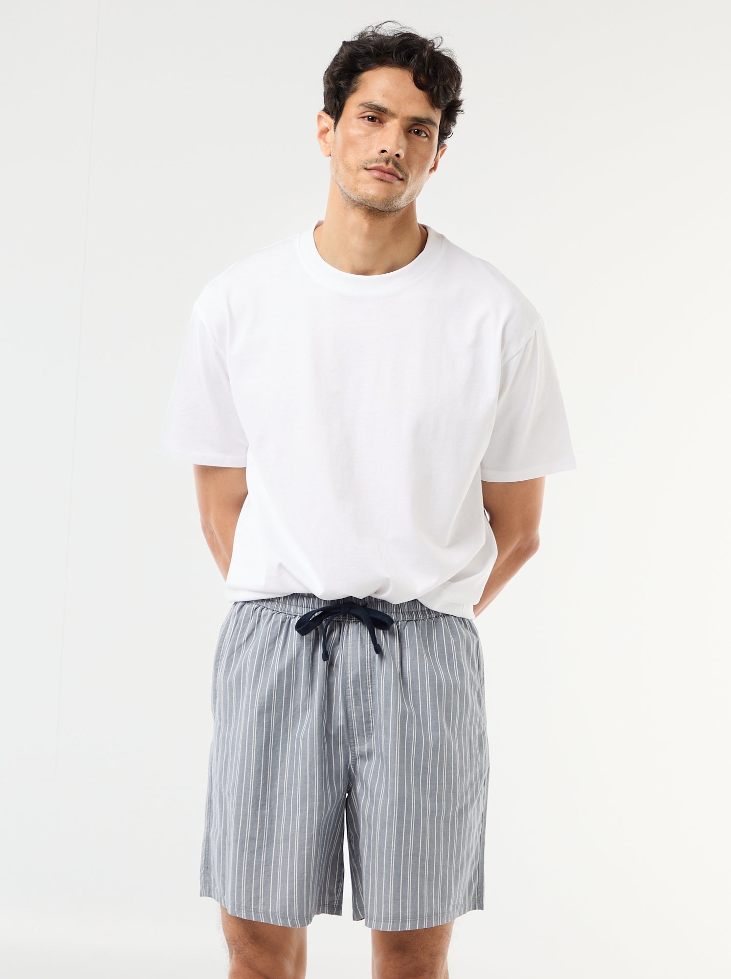 Lot de shorts de nuit avec poches - 2 pièces - Gris
