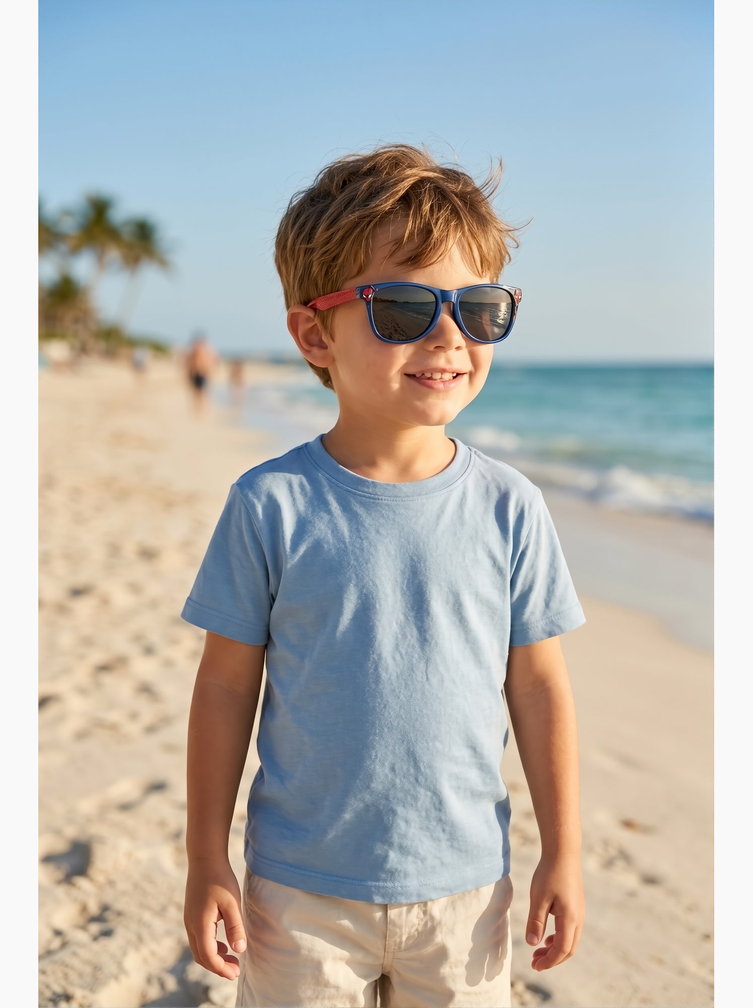 Lunettes de soleil spider-man  | licence officielle - Bleu