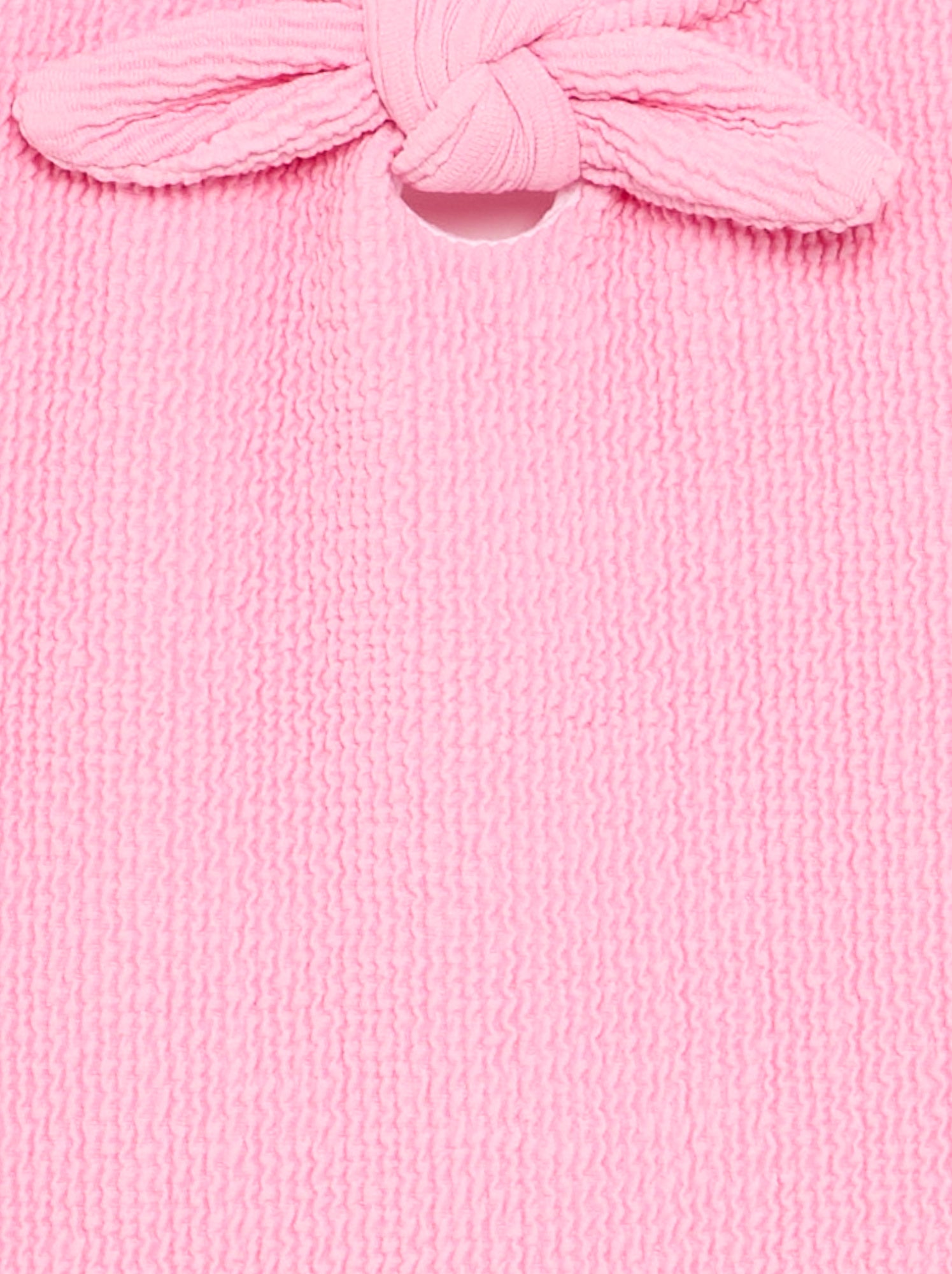 Maillot de bain 1 pièce avec nœud - Rose