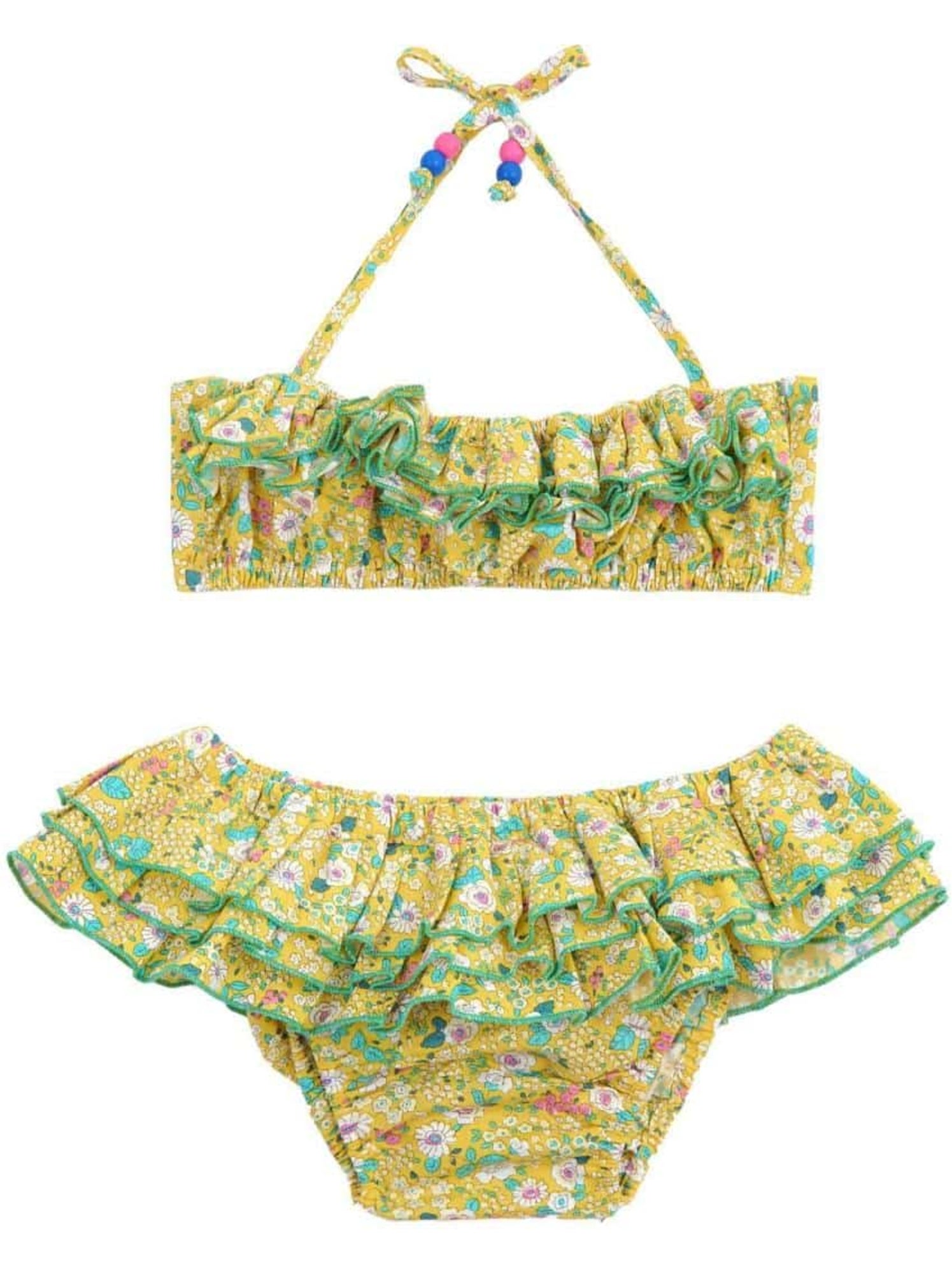 Maillot de Bain 2 Pièces Liberty    SWAN - La Faute à Voltaire - Jaune