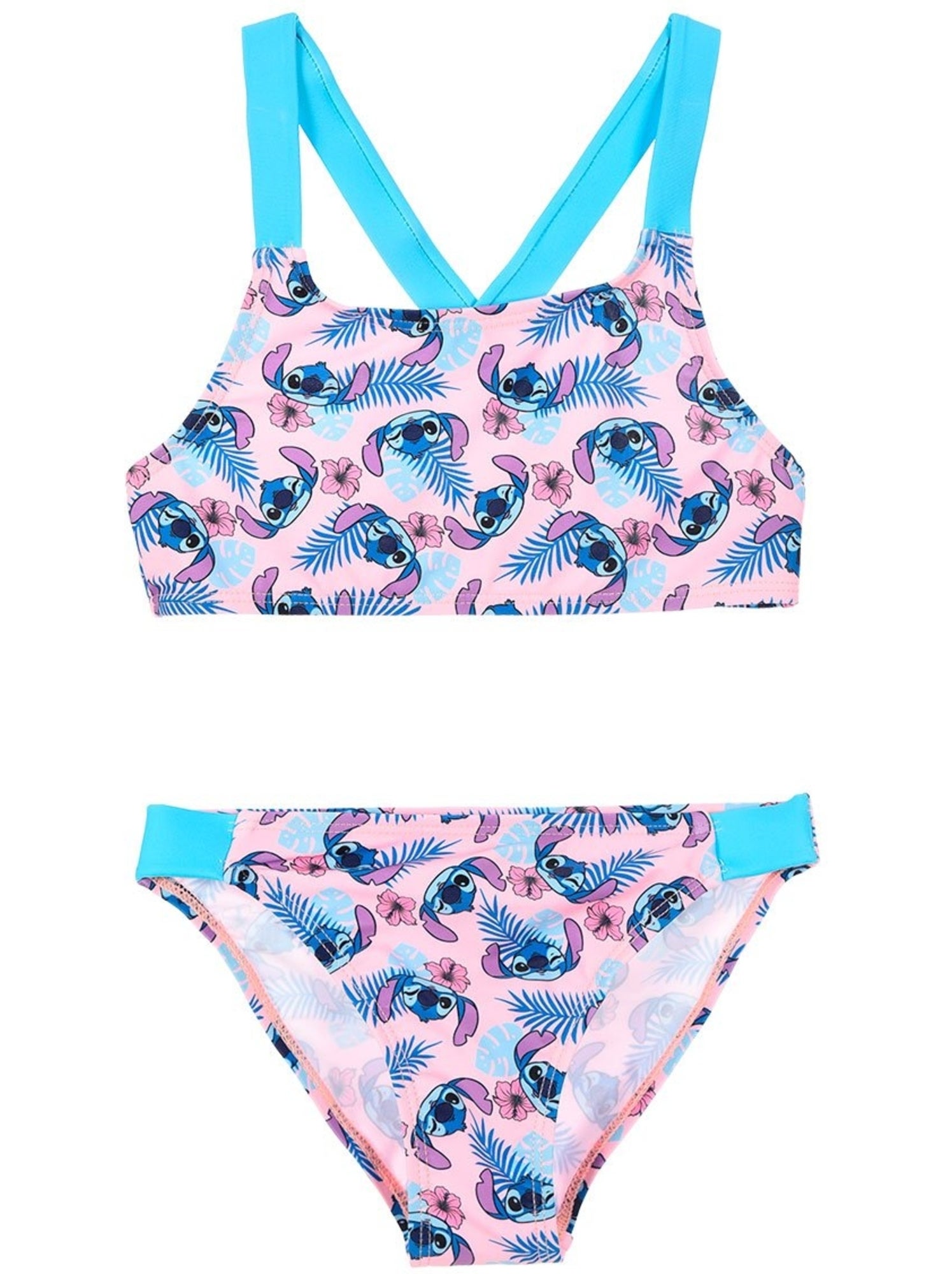 Maillot de Bain 2 Pièces Lilo et Stitch | Licence Officielle - Bleu