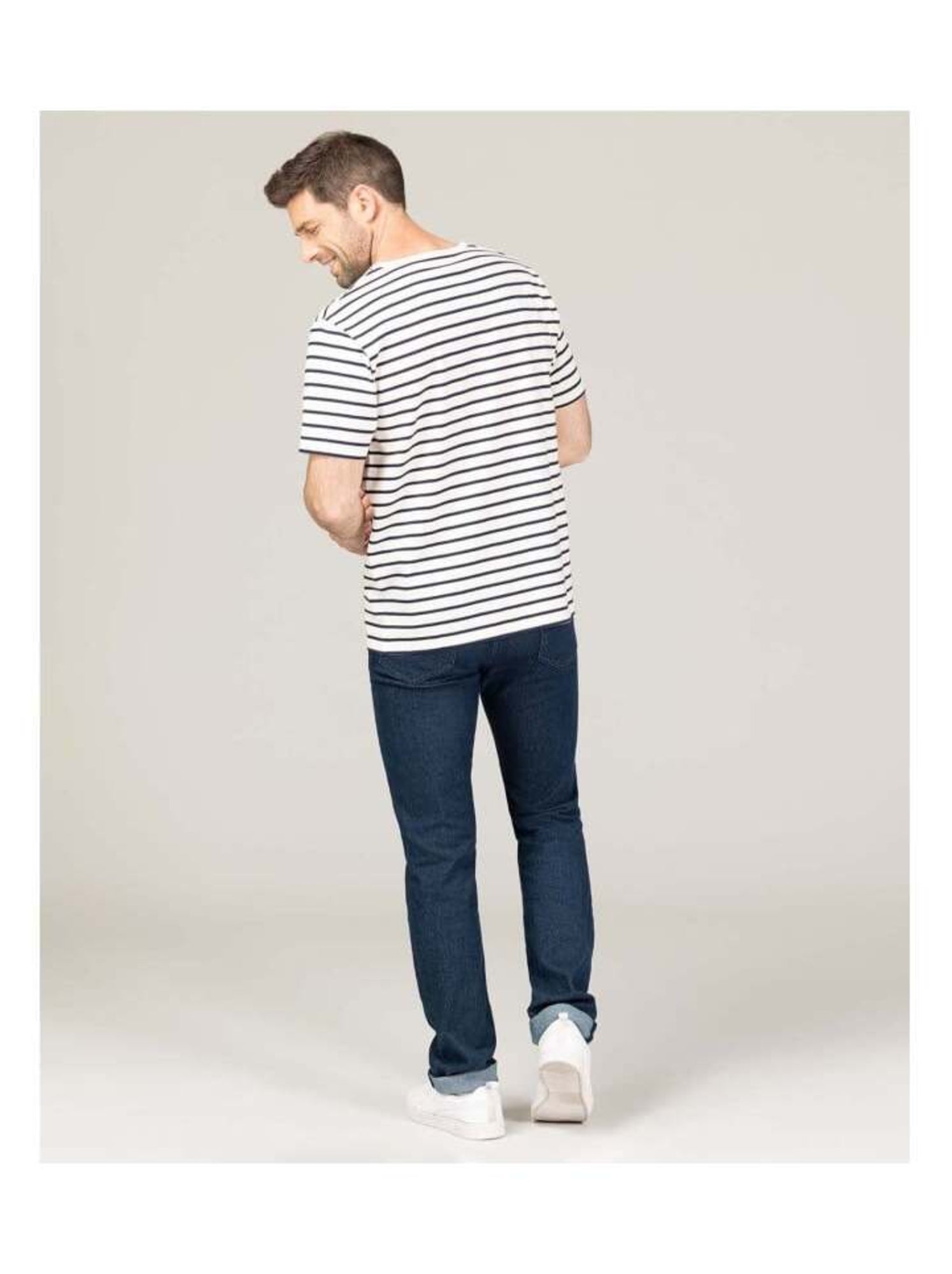 Mariniere manches courtes - Terre de Marins - Beige sable