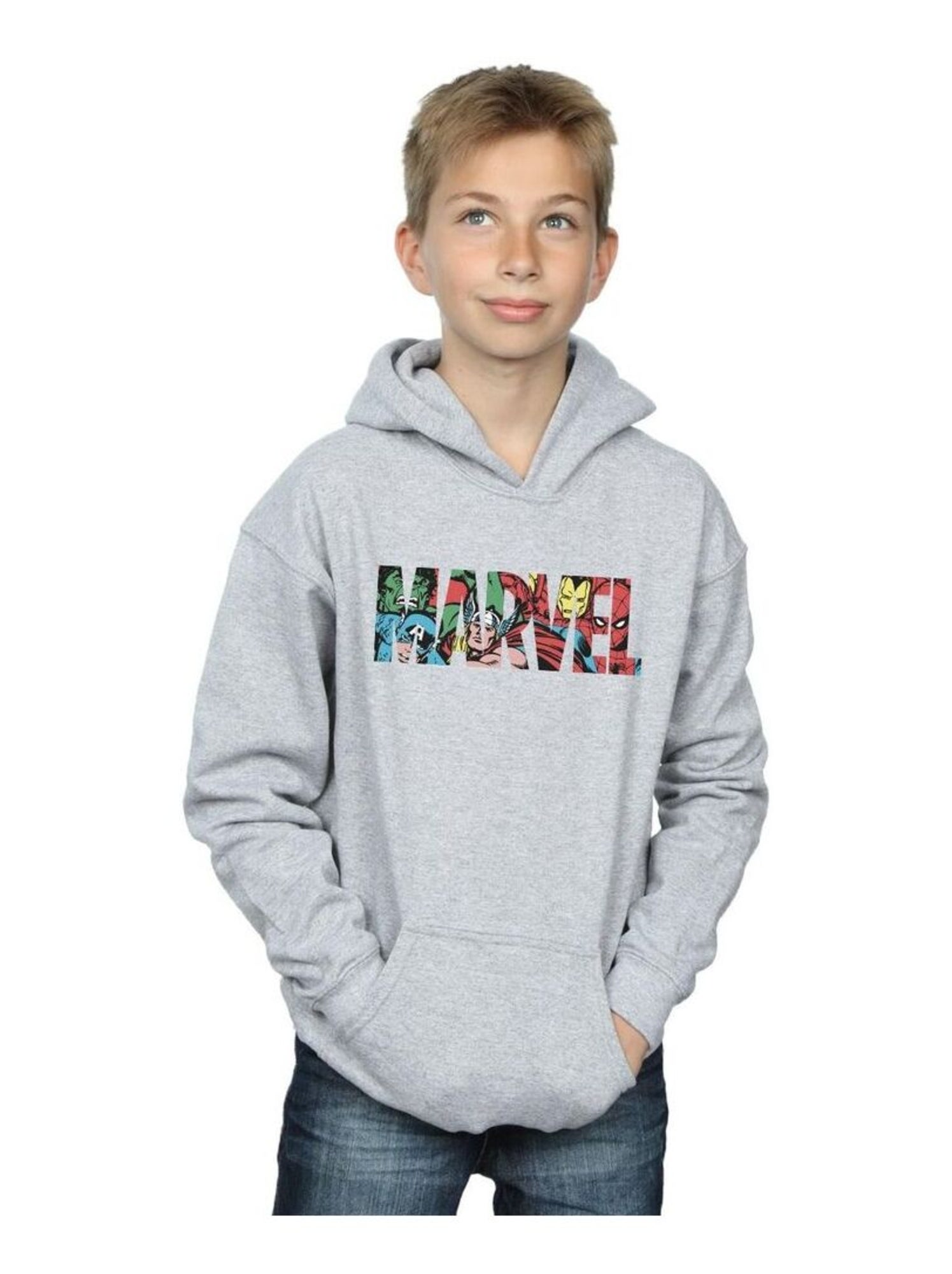 Marvel Comics - Sweat à capuche - Gris chiné