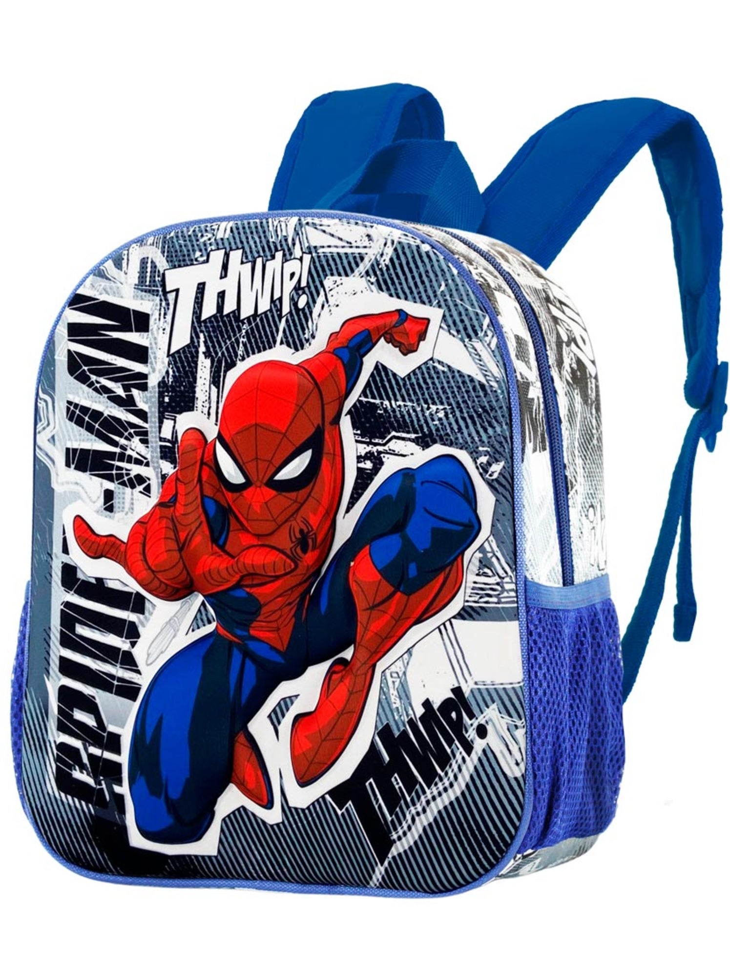 Marvel Spiderman Jumping Sac à dos 3D Petit, Gris - Gris