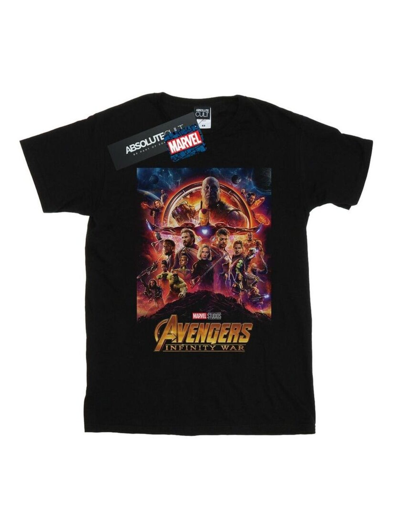 Marvel - T-shirt Vengeurs: Infinity War - Noir