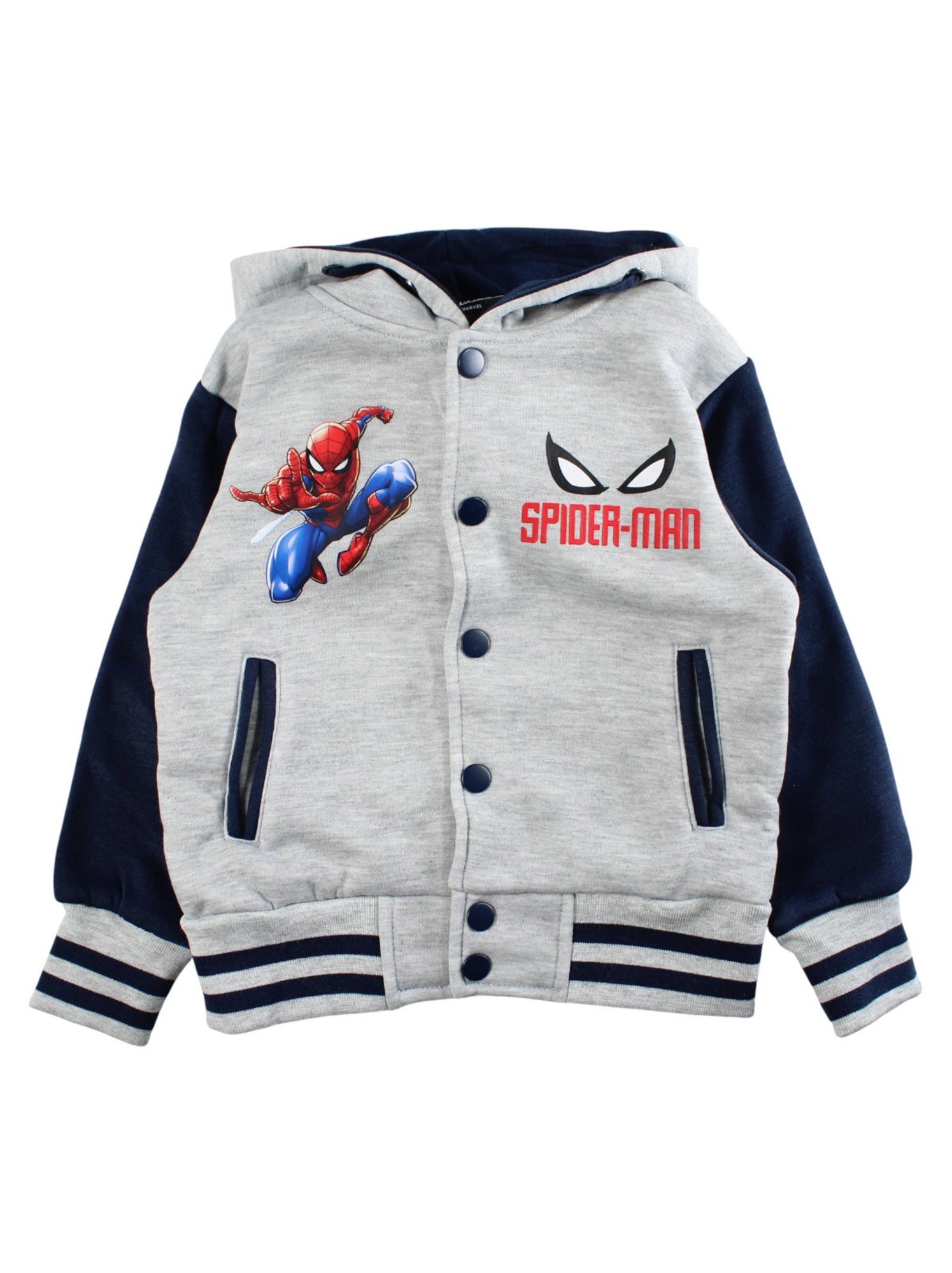 Marvel - veste sweat à capuche garçon à imprimé - Gris