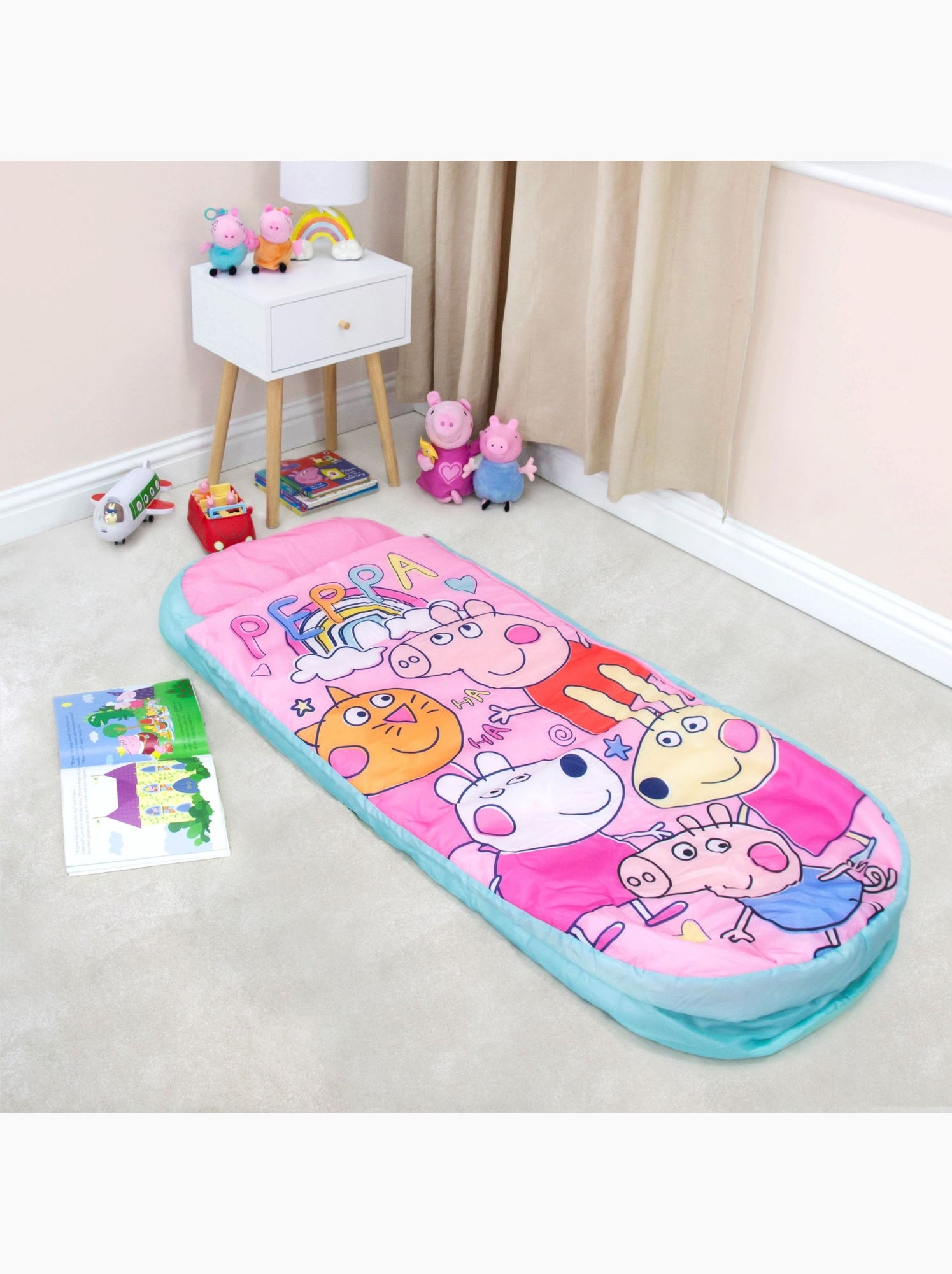 Matelas d'appoint ReadyBed gonflable 2-en-1 Peppa Pig - Terre de Nuit - Multicolore