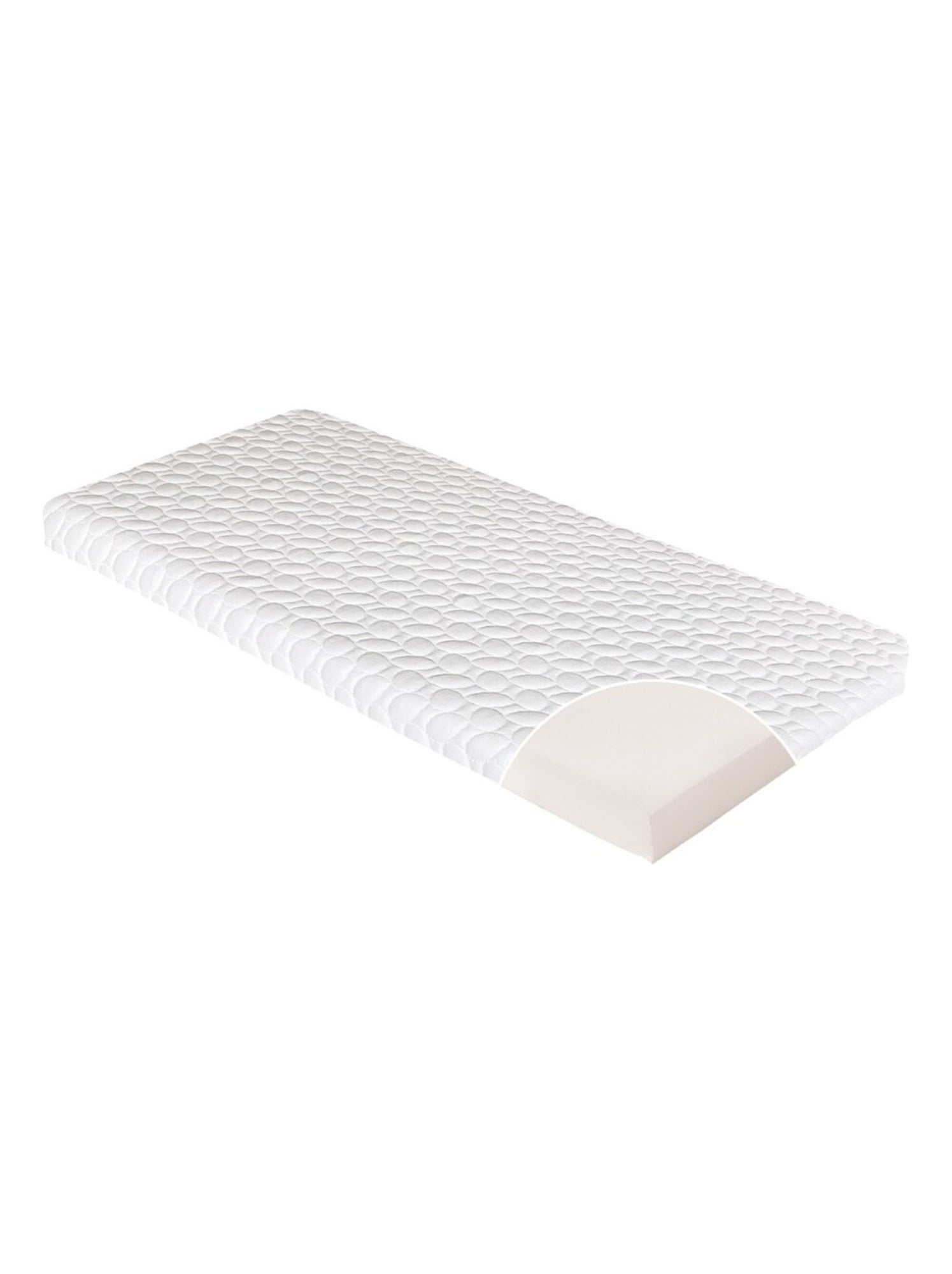 Matelas De Berceau Cododo Fresh - 50 cm x 83 cm x 5 cm - Blanc