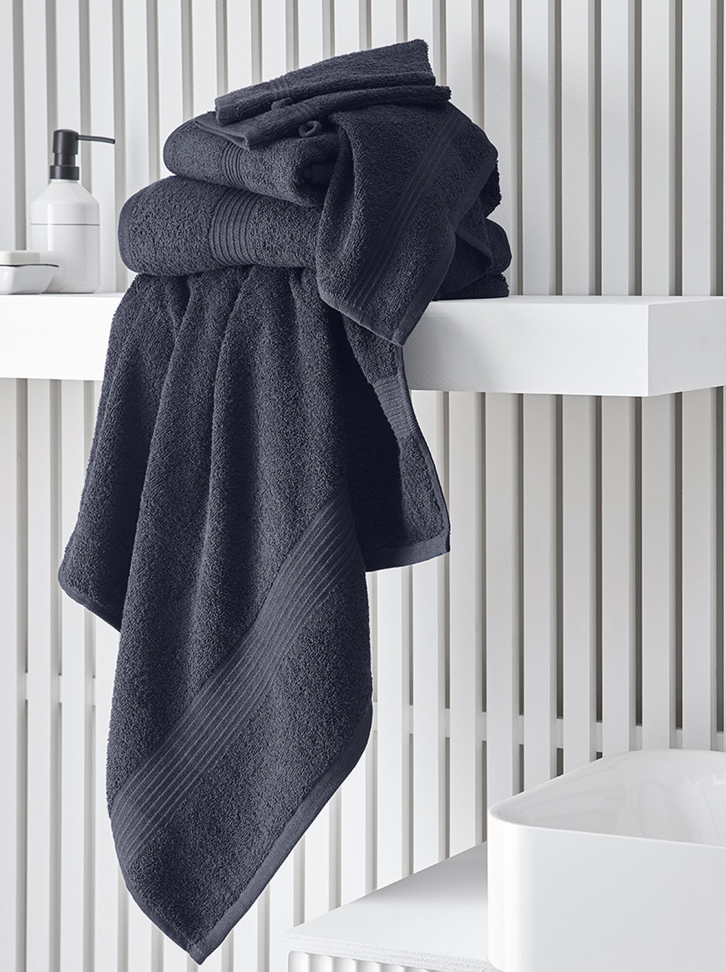 Maxi drap de bain 90 x 150 cm - bleu marine